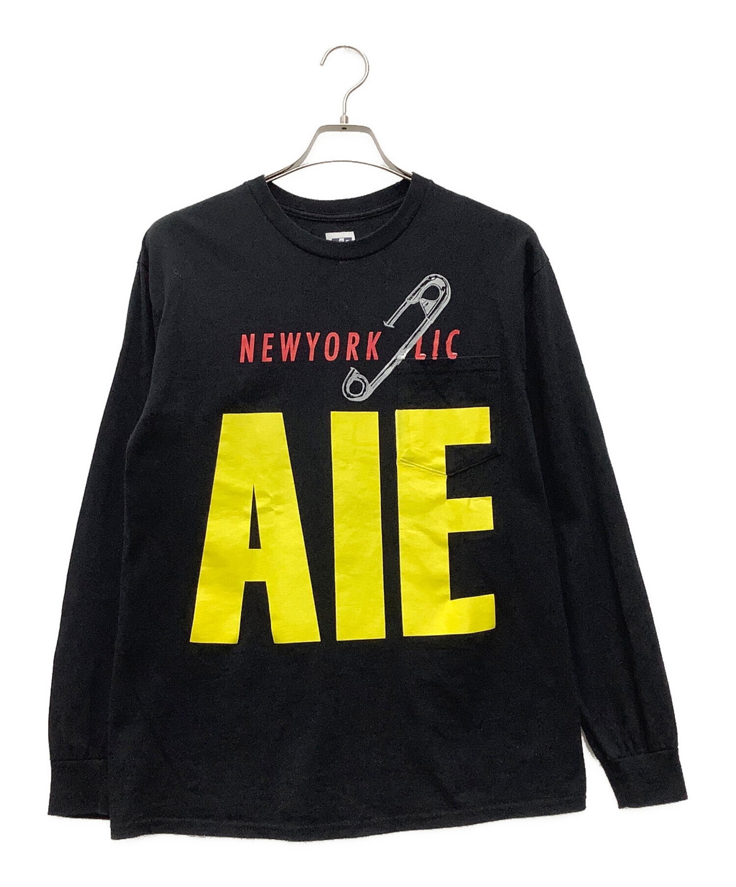 AIE KACHI ロンT 中古・古着通販】AiE (エーアイイー) ロングカットソー/23SS ブラック