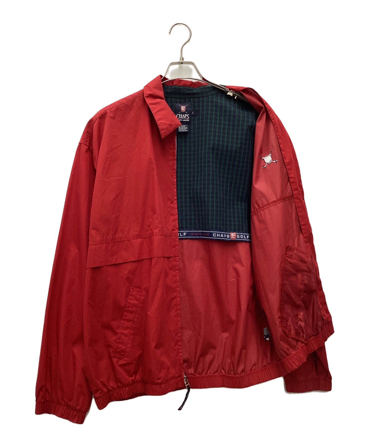 中古・古着通販】CHAPS (チャップス) ジップジャケット レッド サイズ 