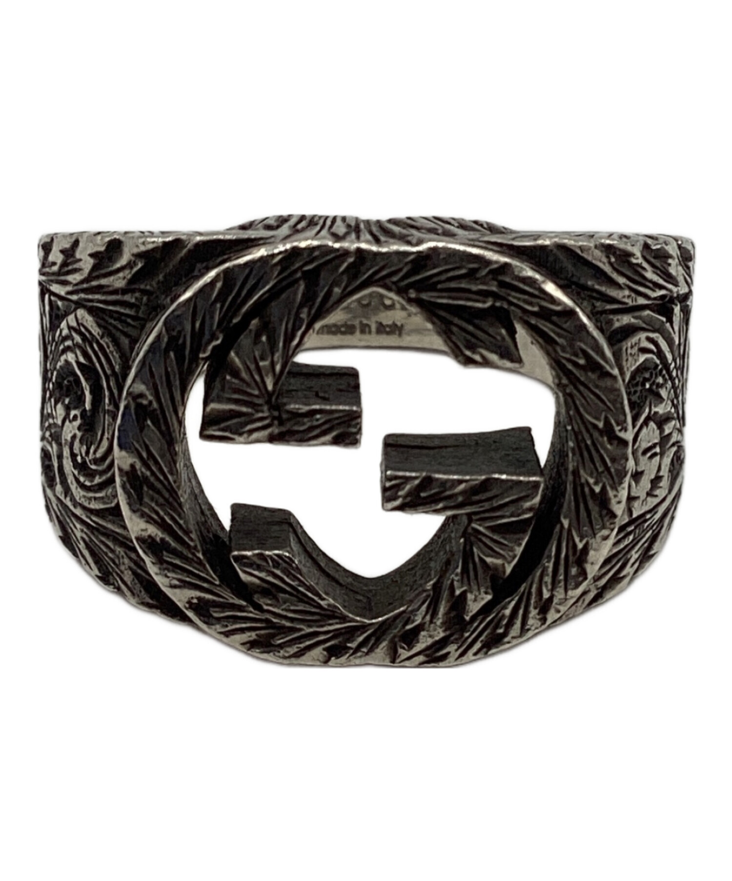 中古・古着通販】GUCCI (グッチ) インターロッキングGリング シルバー