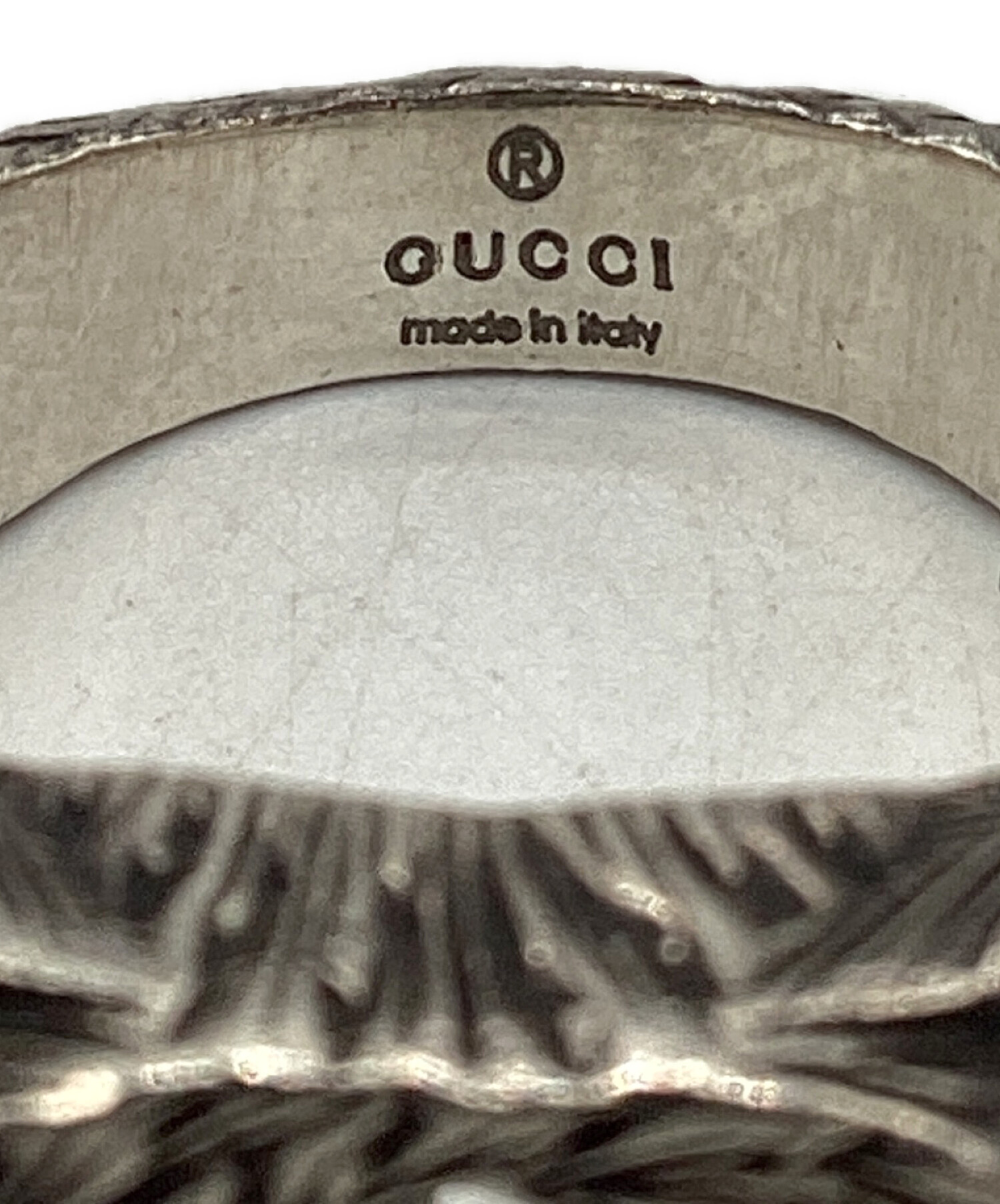 中古・古着通販】GUCCI (グッチ) インターロッキングGリング シルバー