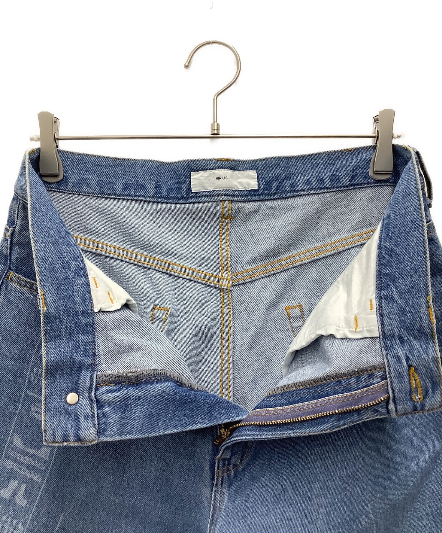 中古・古着通販】TOGA PULLA (トーガ プルラ) DENIM TAPE PRINT PANTS