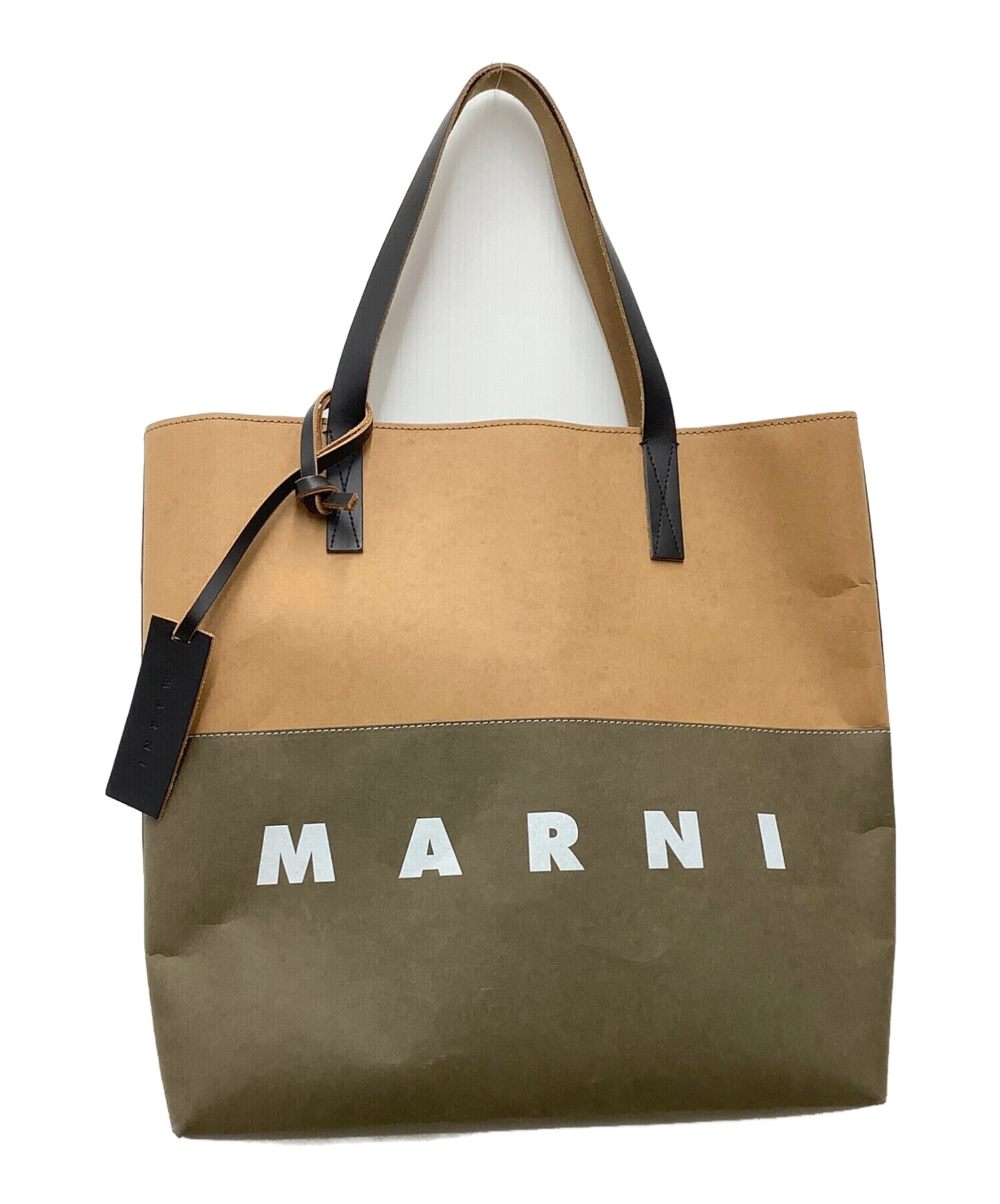 中古・古着通販】MARNI (マルニ) SHOPPING/トートバッグ オリーブ
