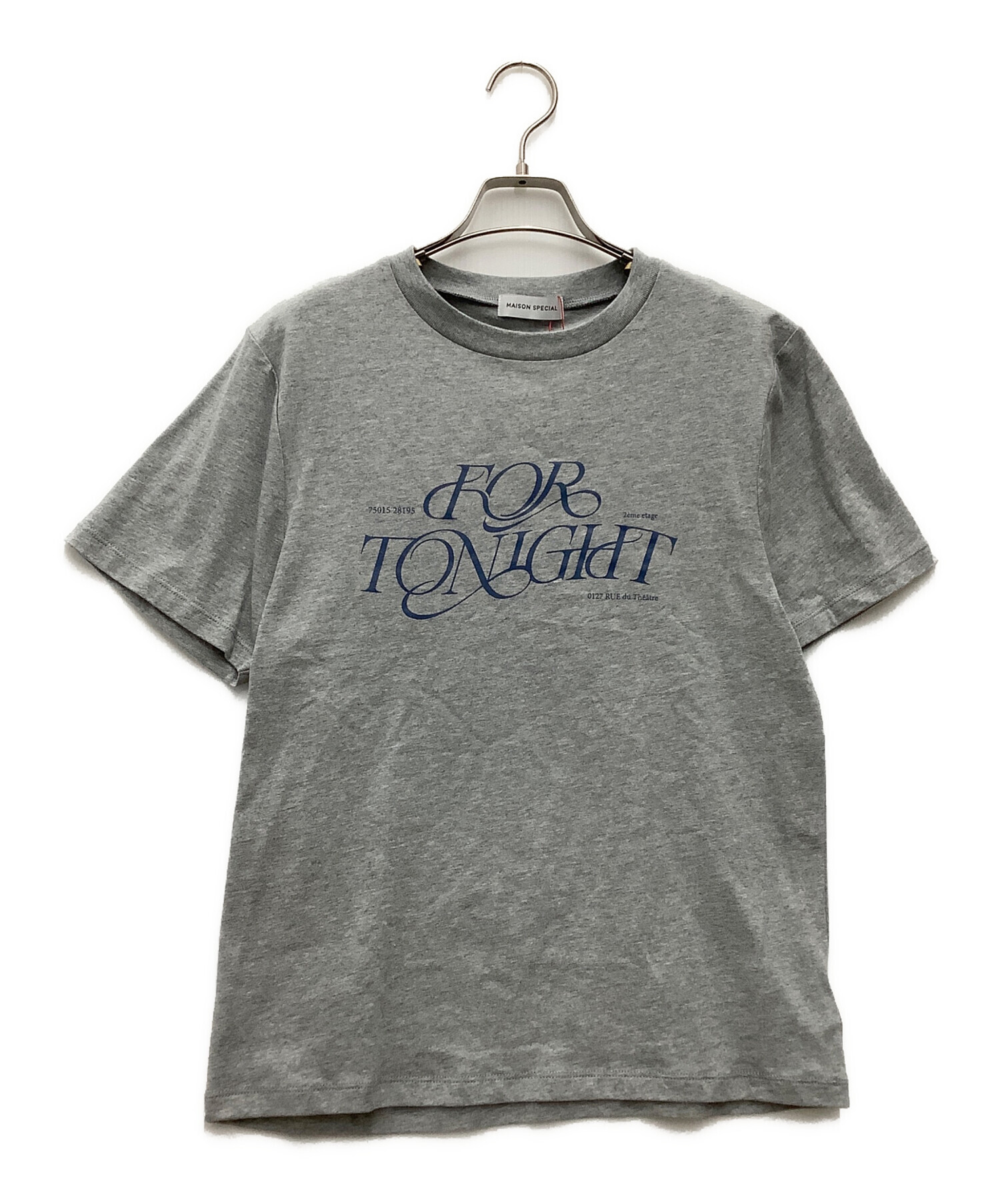 MAISON SPECIAL メゾンスペシャル Tシャツ・カットソー F 紺 【古着】【中古】 中古・古着通販】MAISON SPECIAL (メゾンスペシャル) FOR TONIGHT Logo