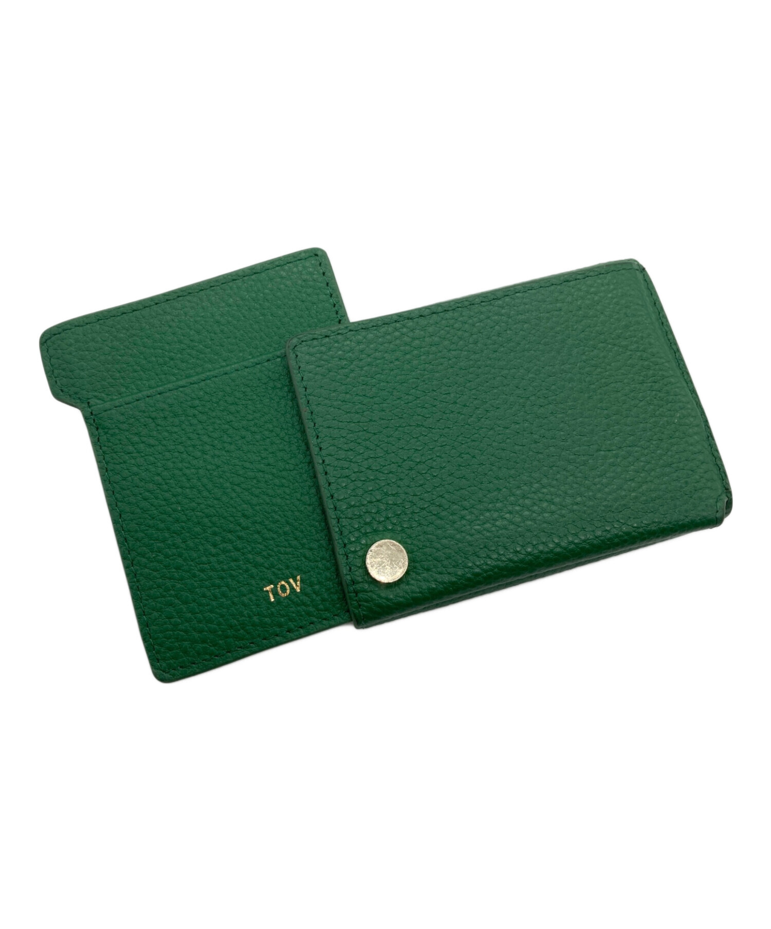 中古・古着通販】TOV (トーヴ) 3つ折り財布 グリーン｜ブランド・古着