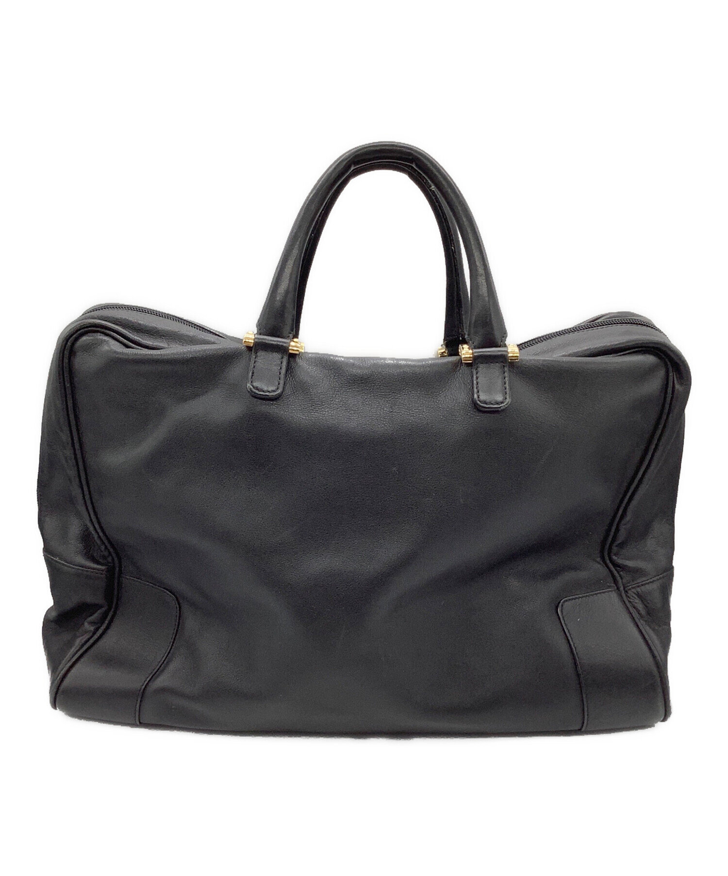 中古・古着通販】LOEWE (ロエベ) ミニボストンバッグ ブラック