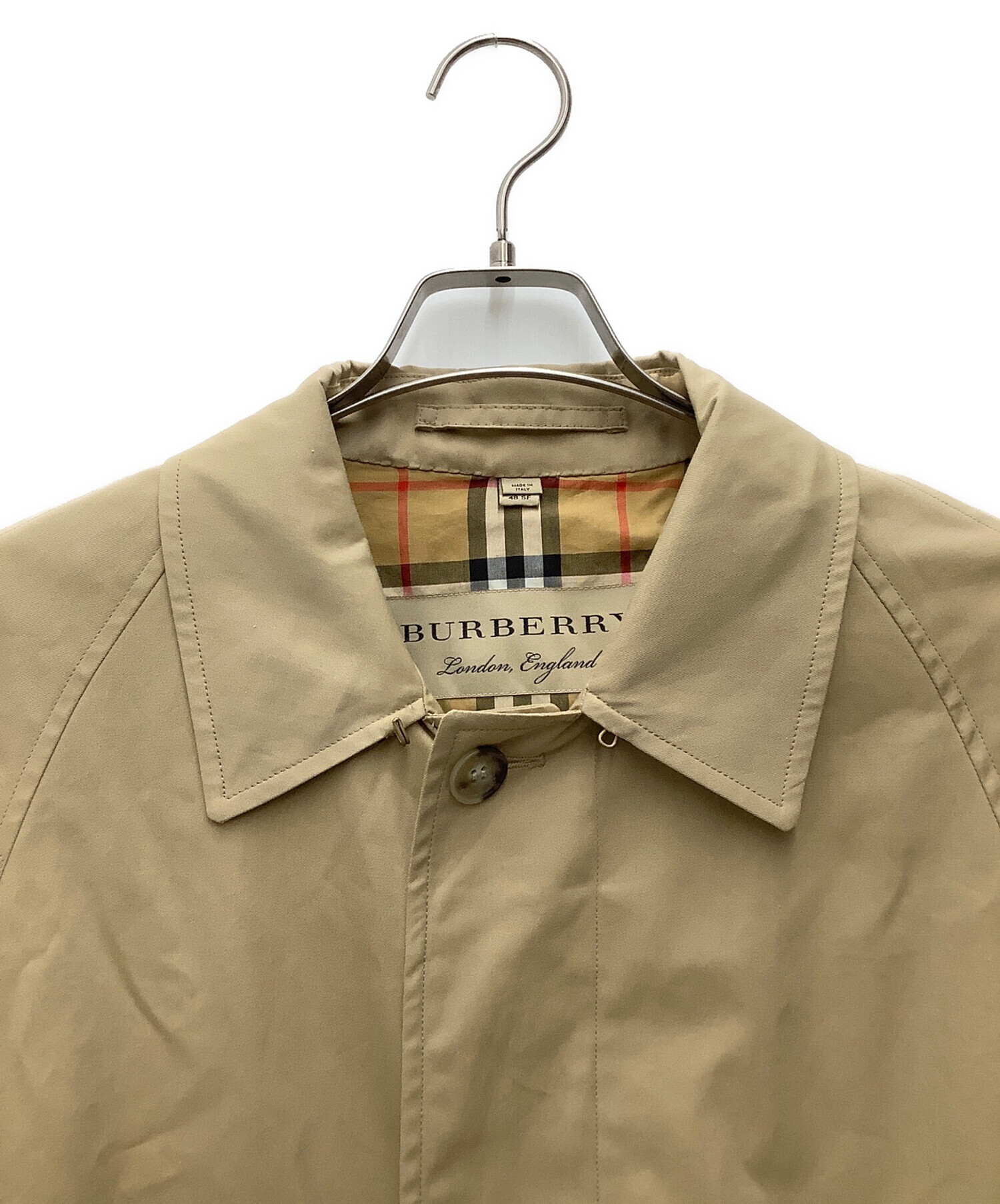【未使用】BURBERRY ステンカラーコート 8 専用ハンガー 替えボタン付 中古・古着通販】BURBERRY (バーバリー) CAMDEN CAR COAT/ステン