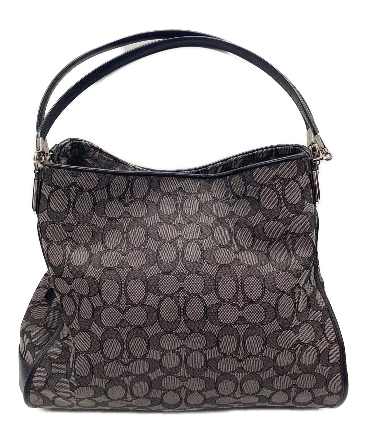 中古・古着通販】COACH (コーチ) トートバッグ シグネチャー ブラック