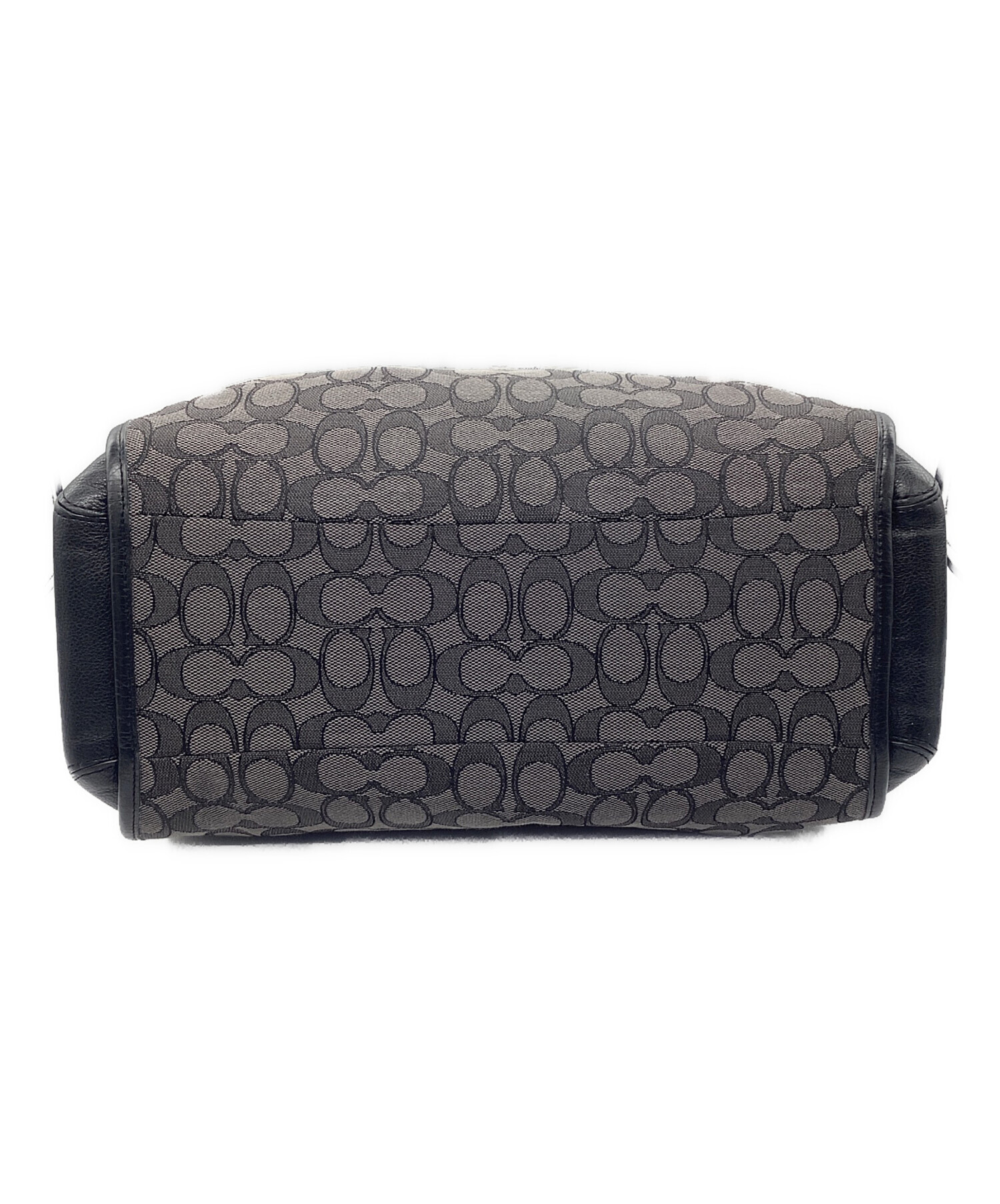 中古・古着通販】COACH (コーチ) トートバッグ シグネチャー ブラック 