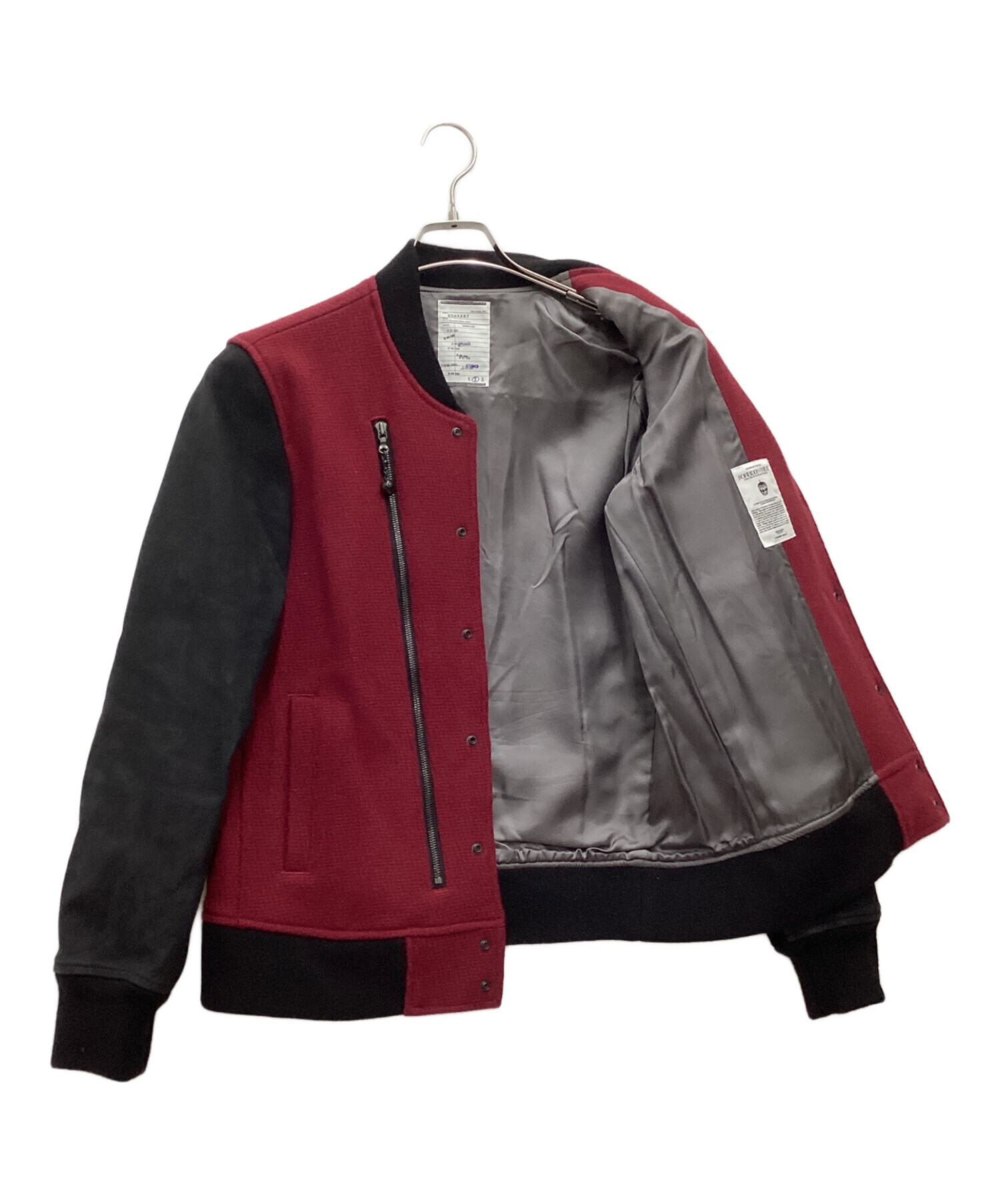 中古・古着通販】SHAREEF (シャリーフ) スタジャン レッド×ブラック 