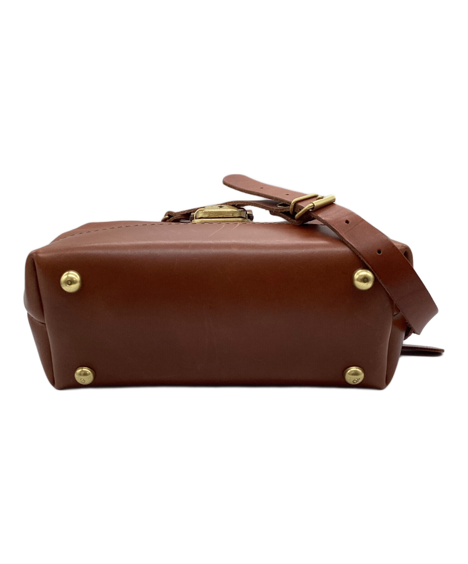 中古・古着通販】Herz (ヘルツ) 2way口枠ミニショルダー ブラウン