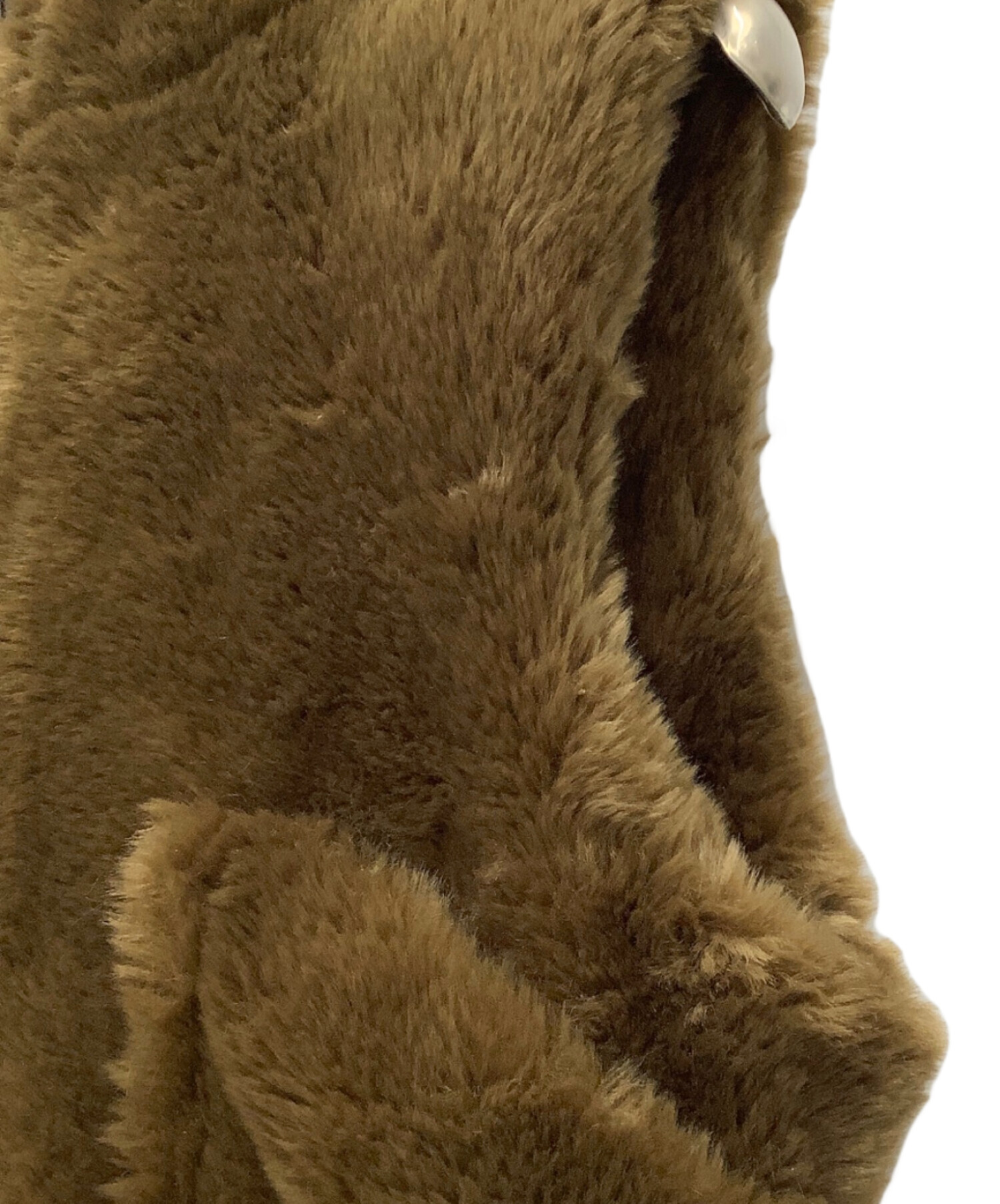 中古・古着通販】sulvam (サルバム) フェイクファーベスト ブラウン