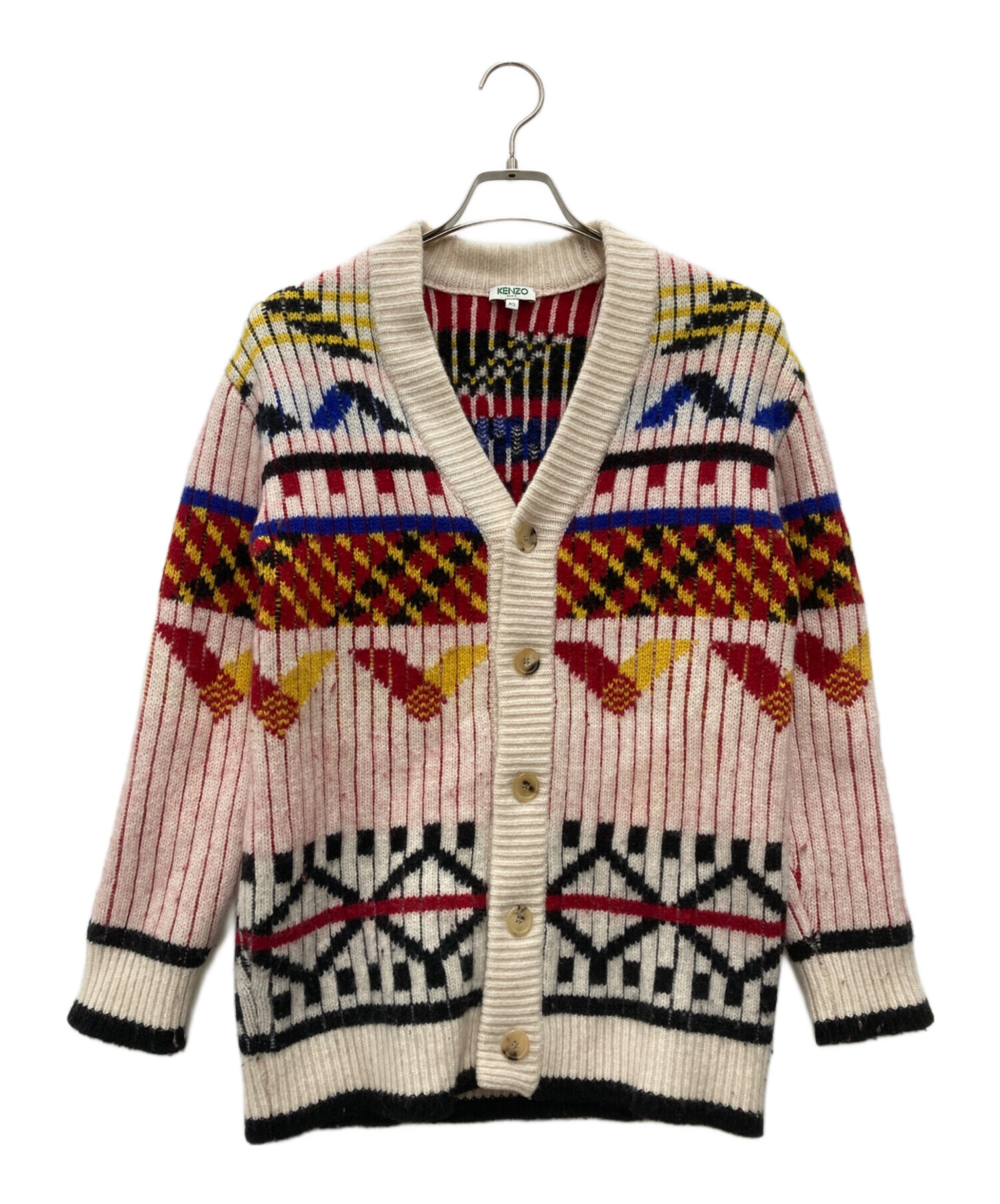 中古・古着通販】KENZO (ケンゾー) Peruvian Fair Isle Wool Cardigan