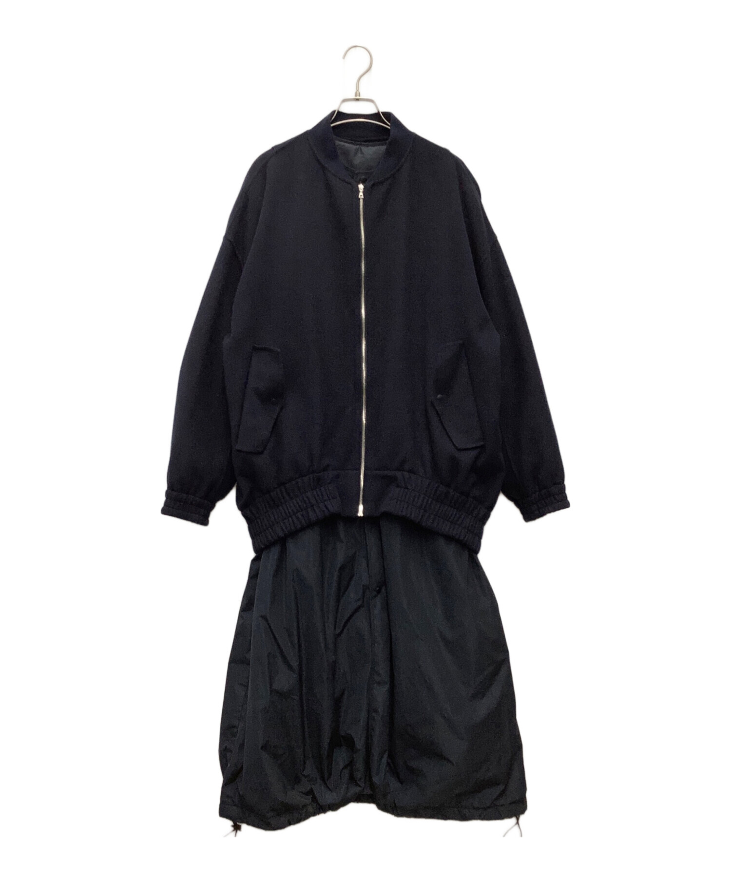 美品 L Appartement アパルトモン ELE STOLYOF エレ ストリオフ Wool pile Reversible Knit Pullover 38 ネイビー レディースの通販 by KLD店