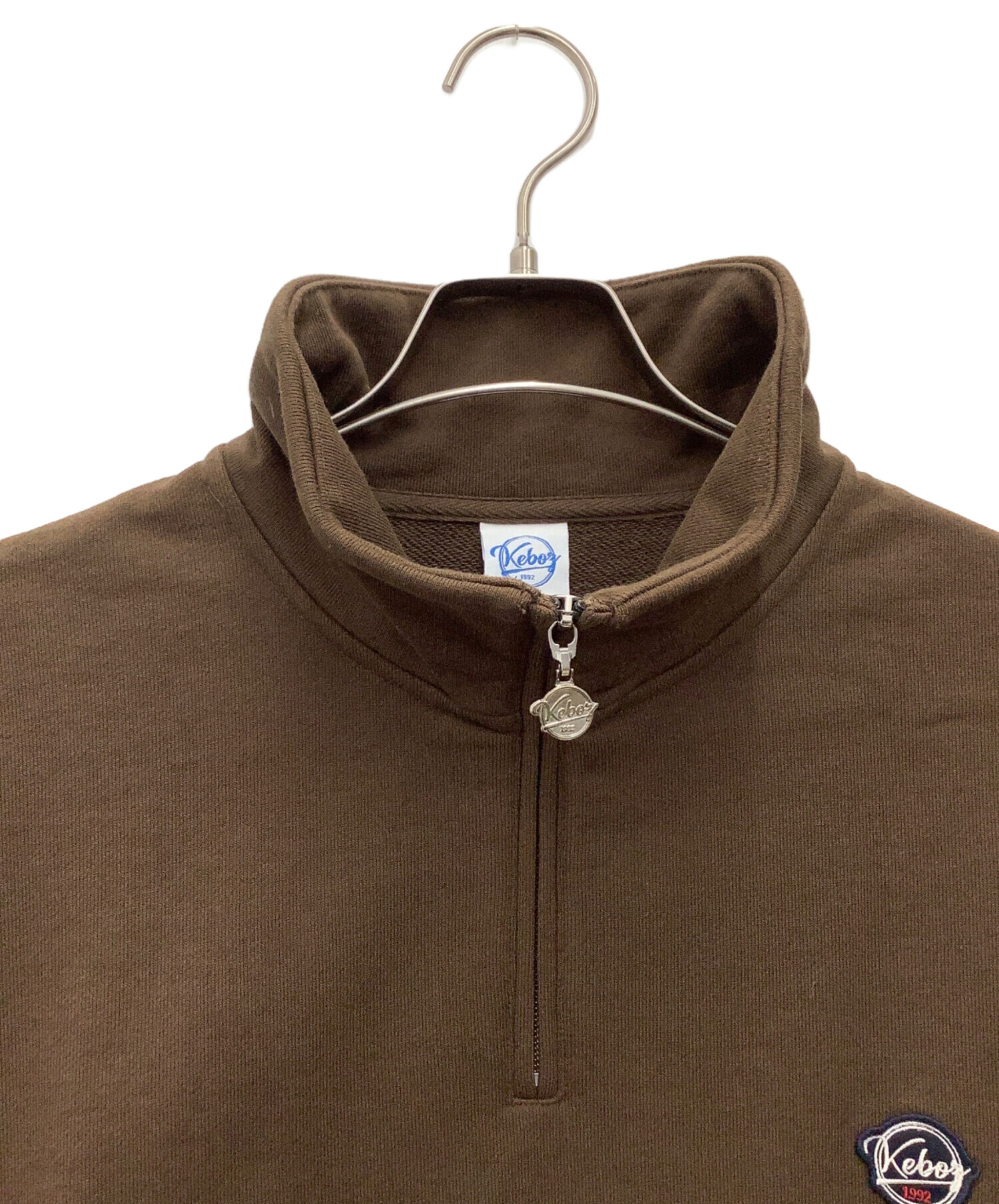 中古・古着通販】KEBOZ (ケボズ) BB SMALL WAPPEN SWEAT HALF ZIP 