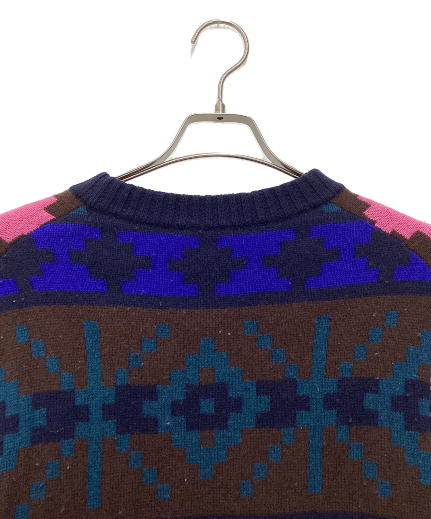 中古・古着通販】sacai (サカイ) ウールニット ブラック サイズ:SIZE S