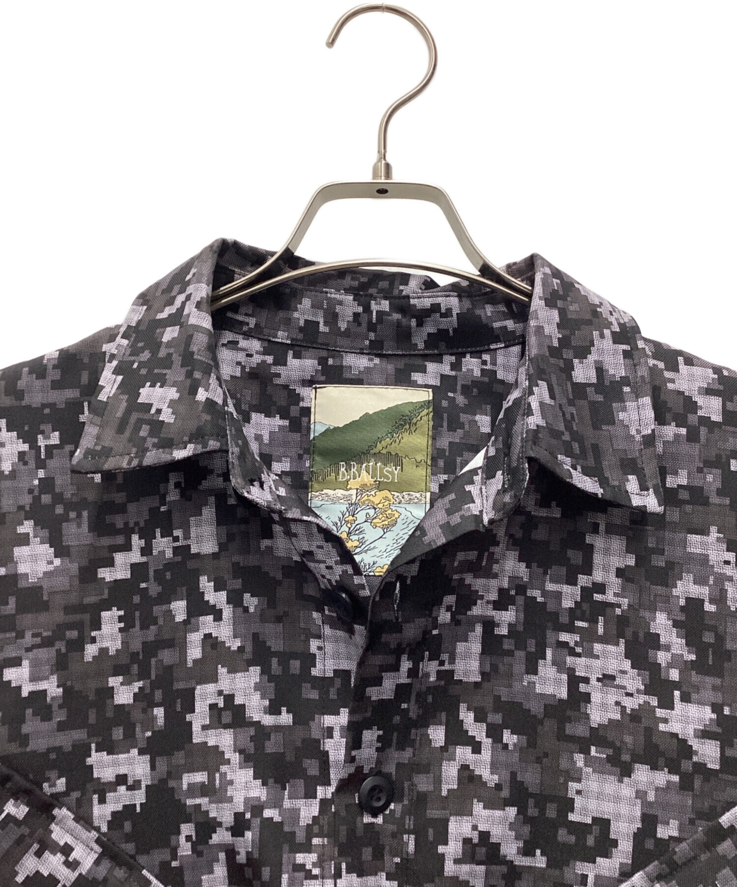 中古・古着通販】B.BALLSY (ボールジーブラザーズ) 総柄シャツ グレー
