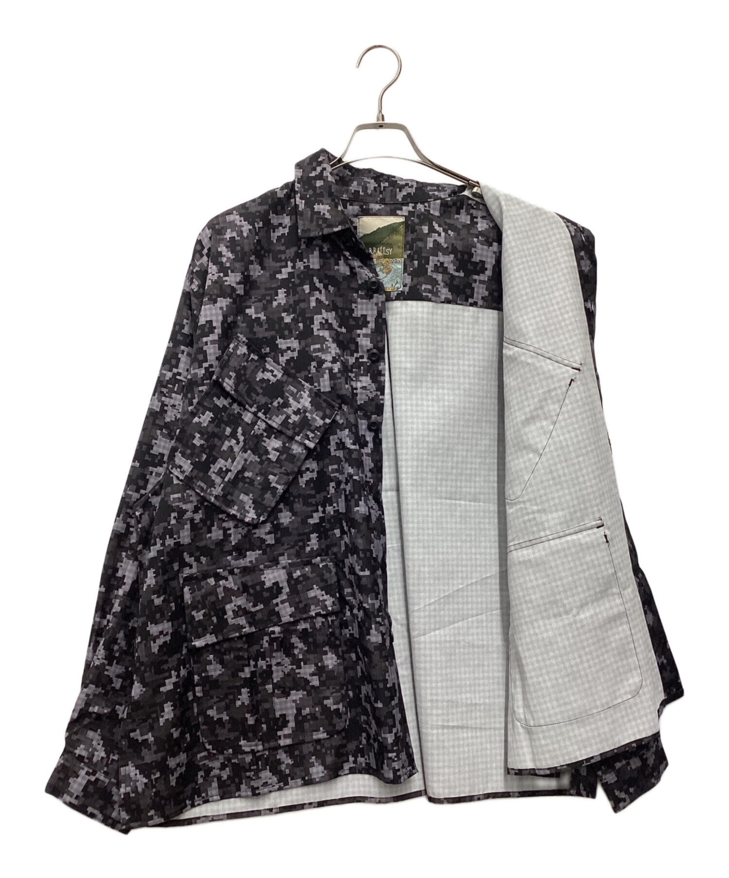 中古・古着通販】B.BALLSY (ボールジーブラザーズ) 総柄シャツ グレー