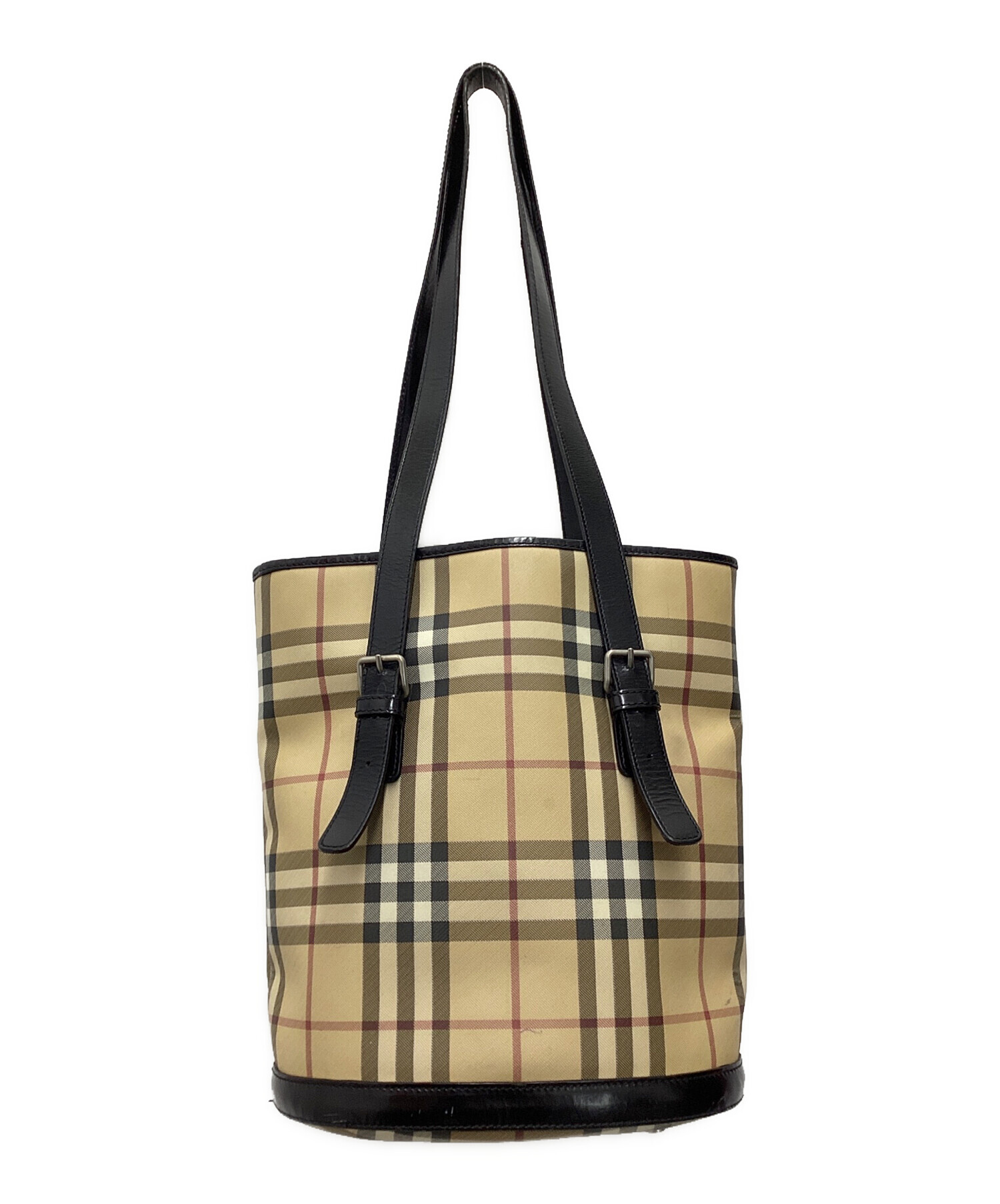 BURBERRY LONDON バーバリー ノバチェック pvc ハンドバッグ