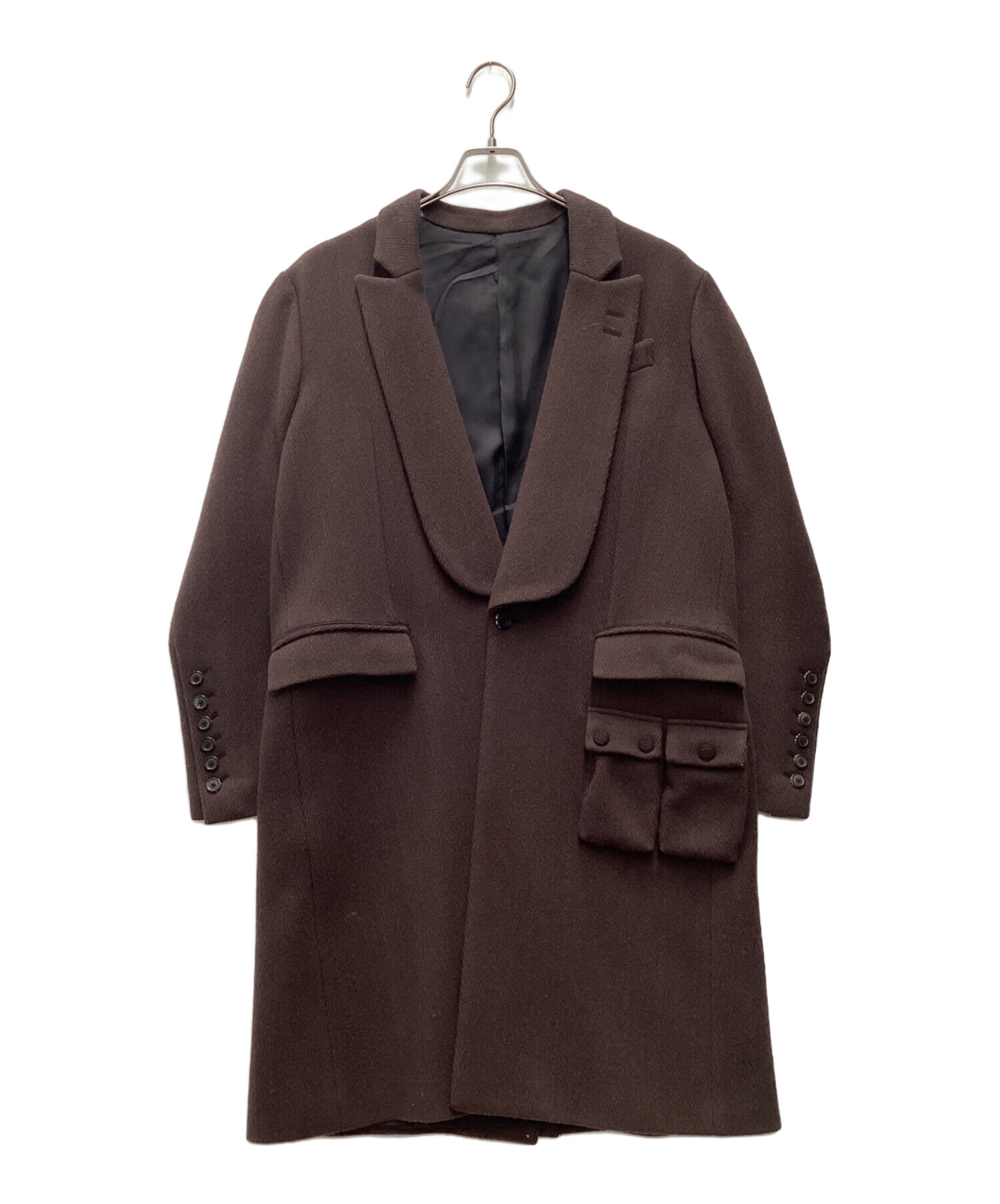 中古・古着通販】SHAREEF (シャリーフ) チェスターコート ブラウン