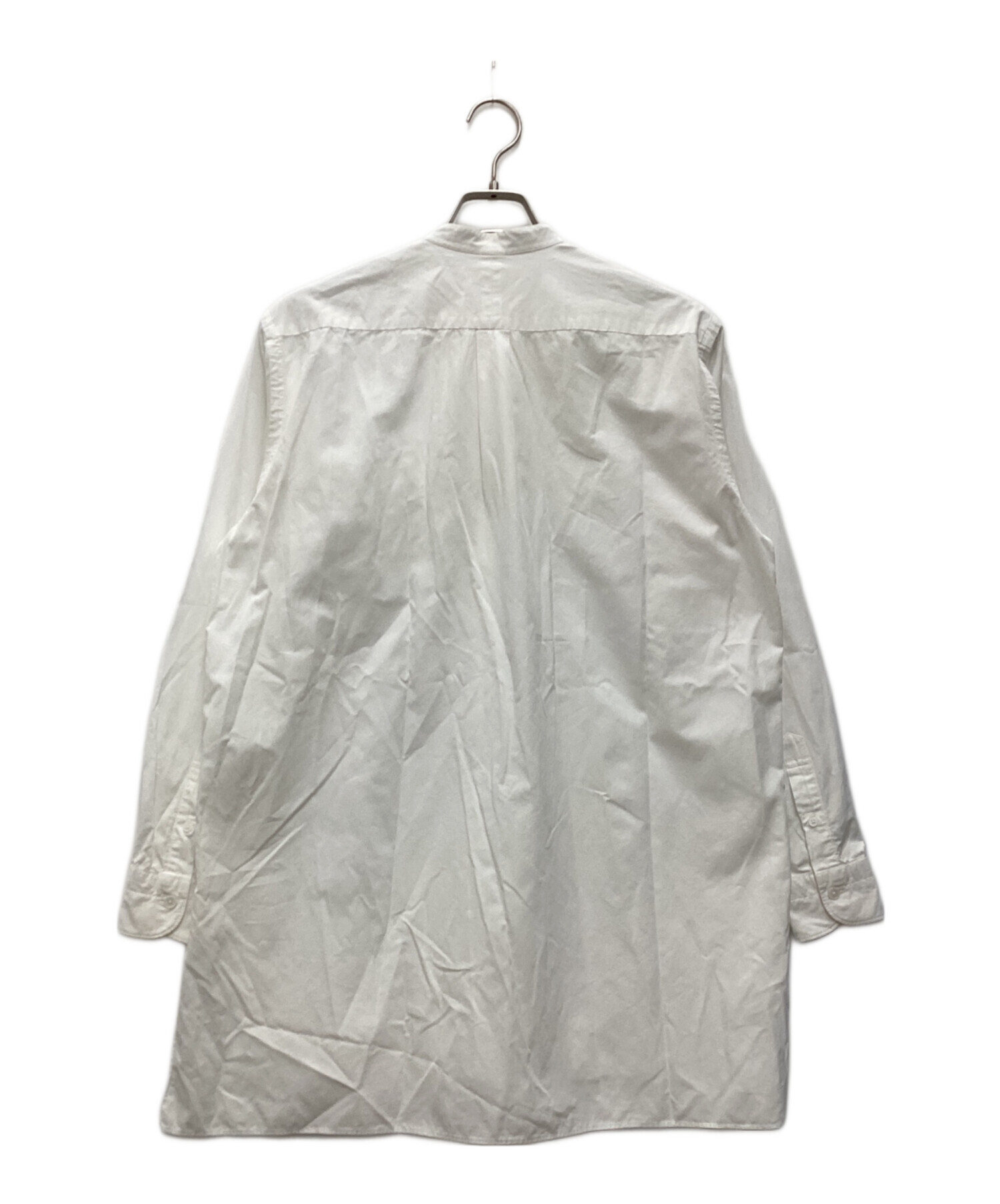 中古・古着通販】COMOLI (コモリ) バンドカラーシャツ ホワイト サイズ