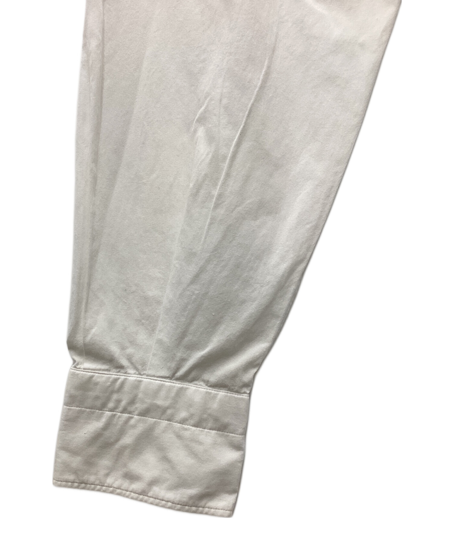 中古・古着通販】COMOLI (コモリ) バンドカラーシャツ ホワイト サイズ