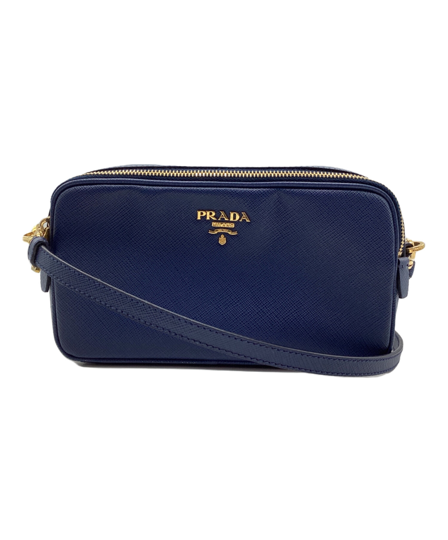 中古・古着通販】PRADA (プラダ) ポシェットポーチ ブルー｜ブランド