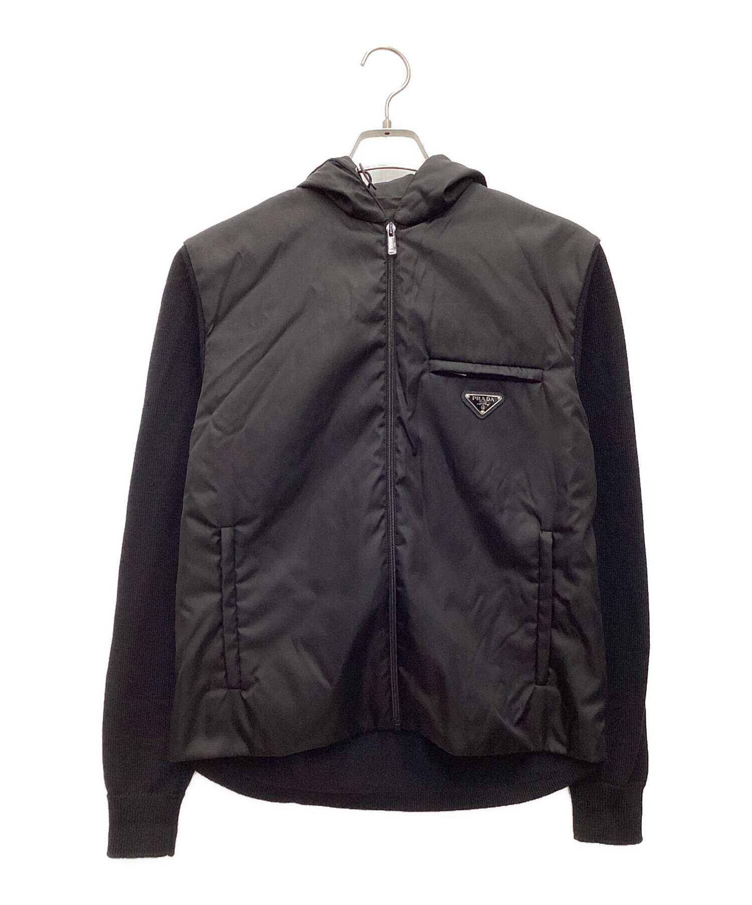 中古・古着通販】PRADA (プラダ) WOOL RE-NYLON GABARDINE HOODIE 2020