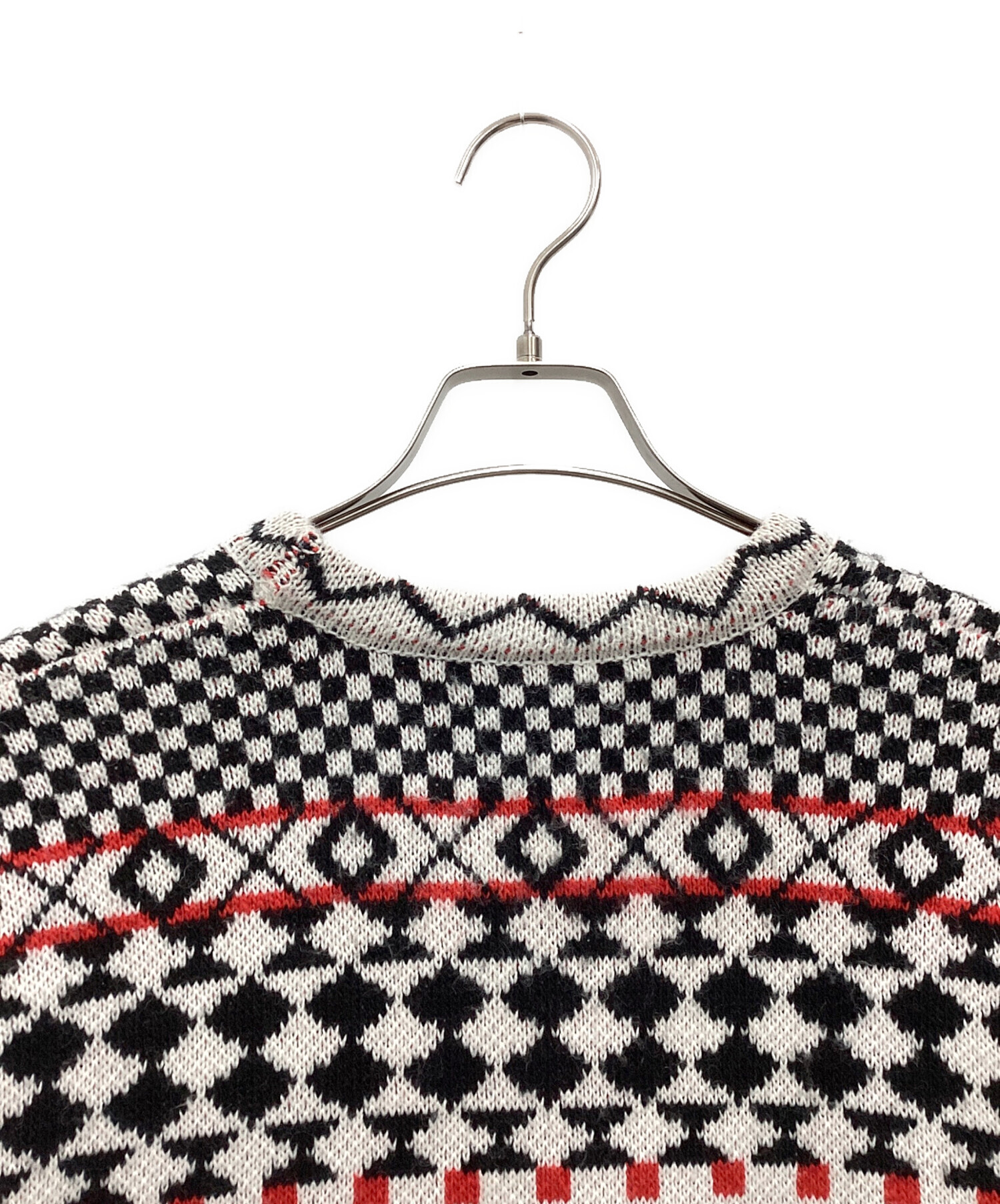 STUSSY ニットセーター M ブラック/ホワイト Stussy ニットセーター M 