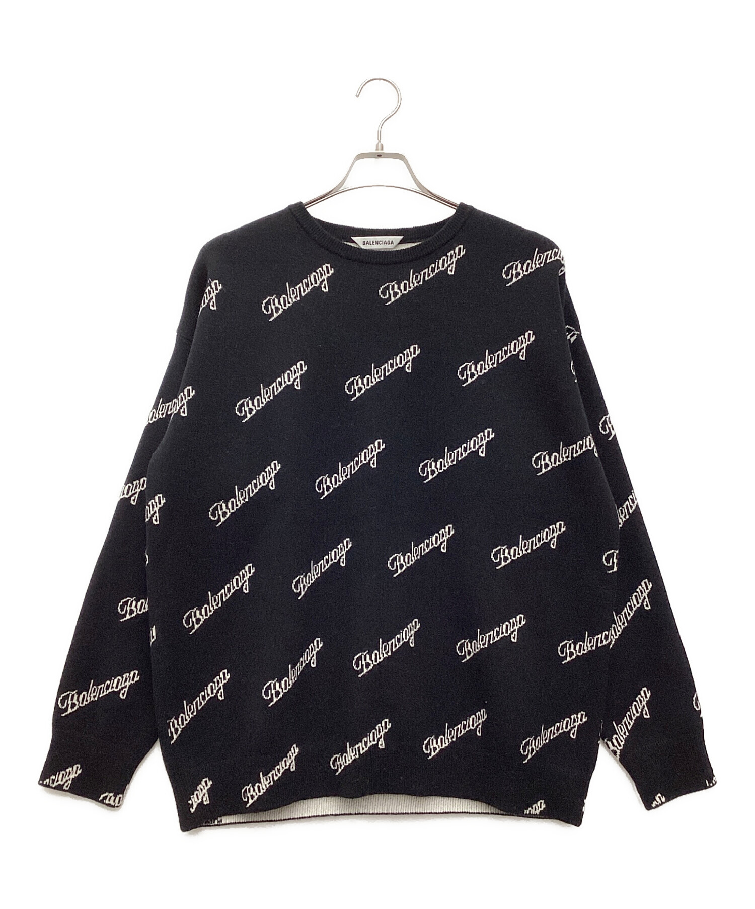 中古・古着通販】BALENCIAGA (バレンシアガ) スラッシュロゴ セーター