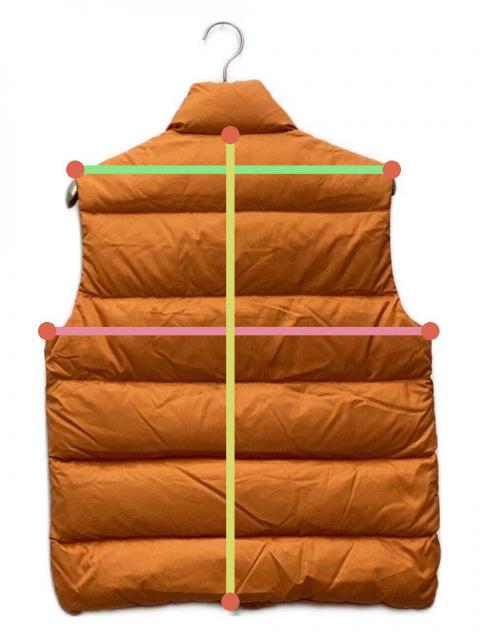 中古・古着通販】MONCLER (モンクレール) ダウンベスト オレンジ