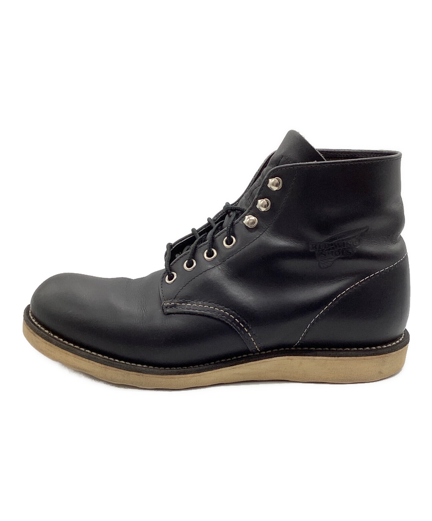 中古・古着通販】RED WING (レッドウィング) レザーブーツ ブラック 