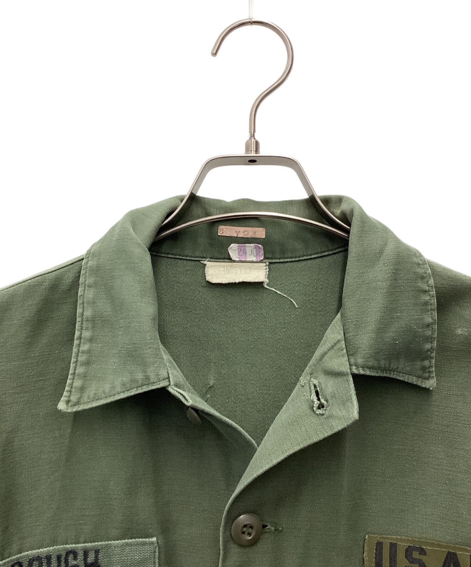 中古・古着通販】- (-) 米軍 ミリタリーシャツ オリーブ サイズ:SIZE
