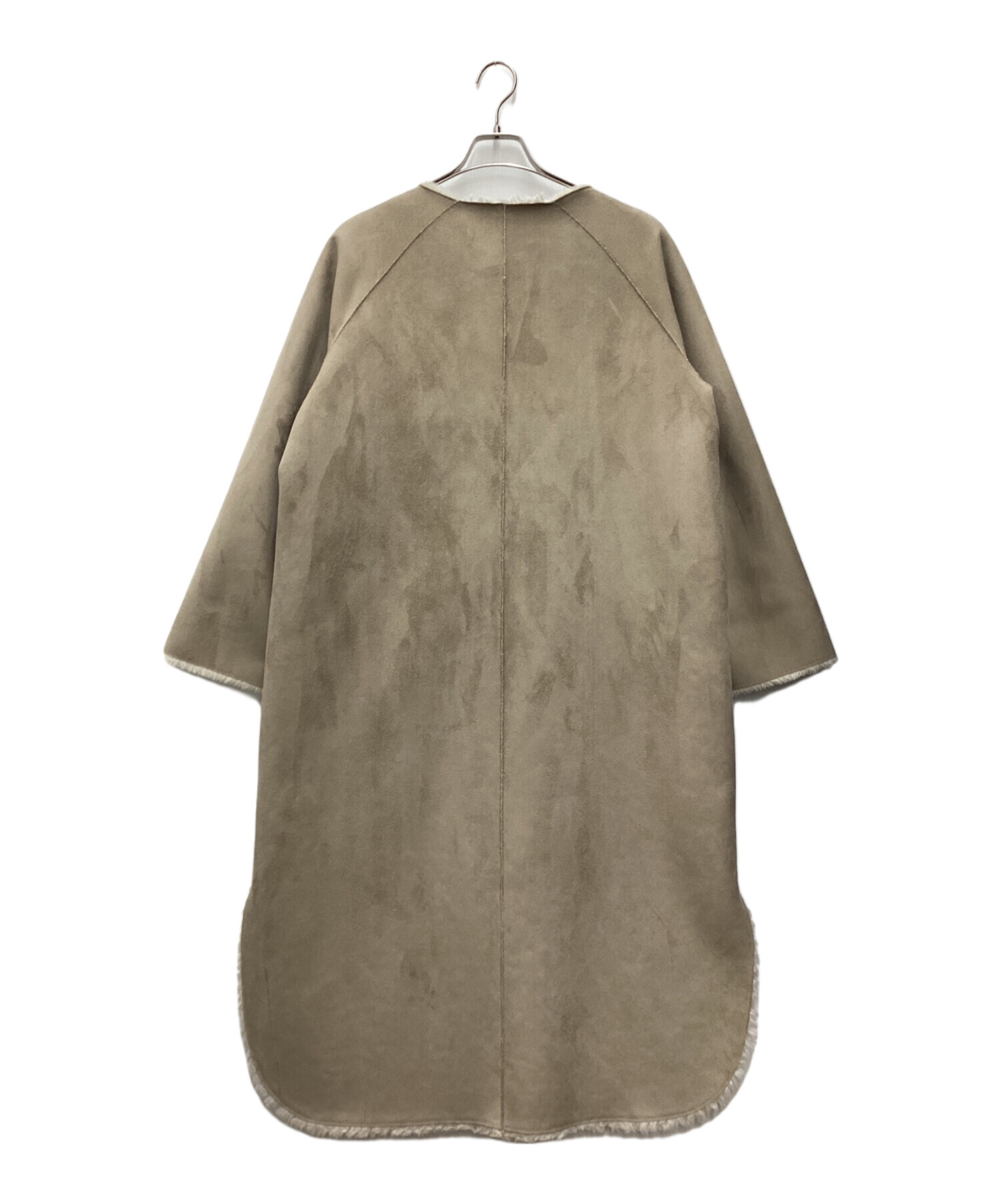 中古・古着通販】AMERI (アメリ) リバーシブルコート ベージュ サイズ