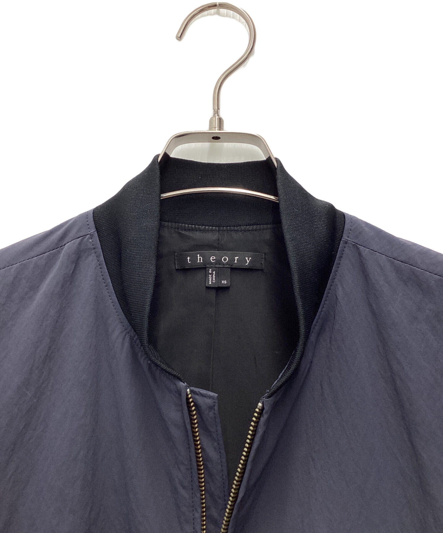 中古・古着通販】theory (セオリー) ブルゾン ブラック サイズ:SIZE XS