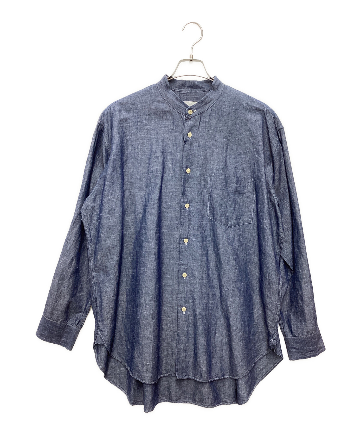 中古・古着通販】WEWILL (ウィーウィル) バンドカラーシャツ 中古・古着通販】WEWILL (ウィーウィル) バンドカラーシャツ
