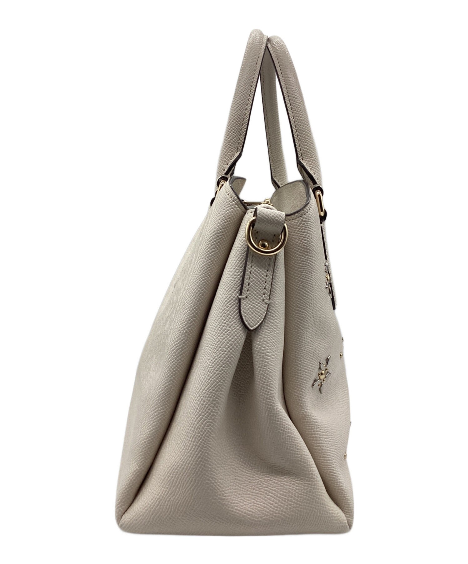 中古・古着通販】COACH (コーチ) ハンドバッグ アイボリー｜ブランド