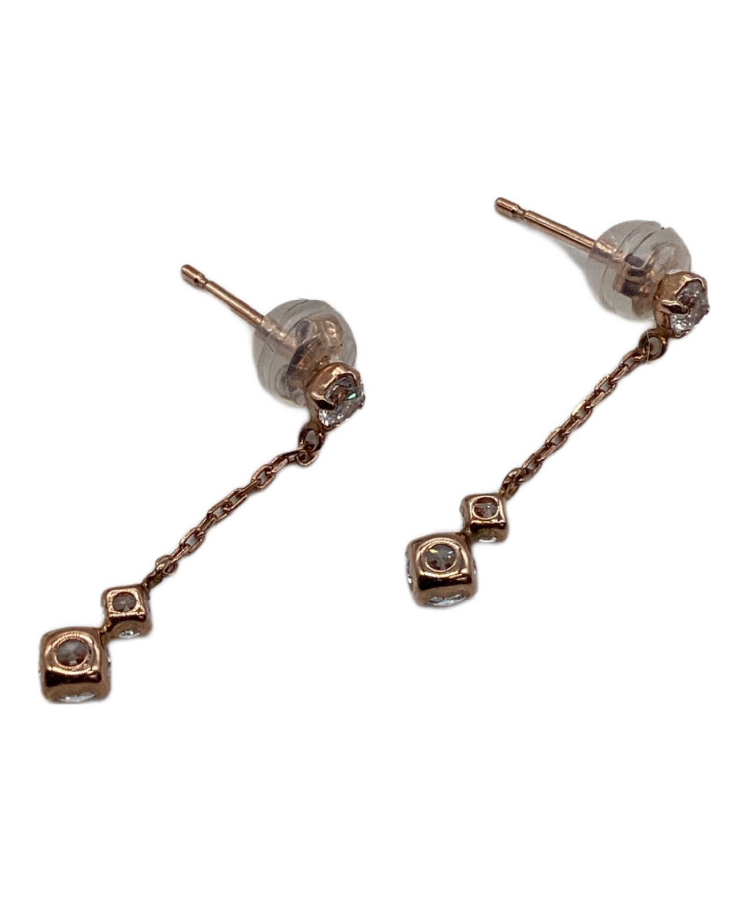 【未使用品】4℃ シルバーピアス ヨンドシー 4℃ シルバー ピアス （シルバー、ピンクゴールド