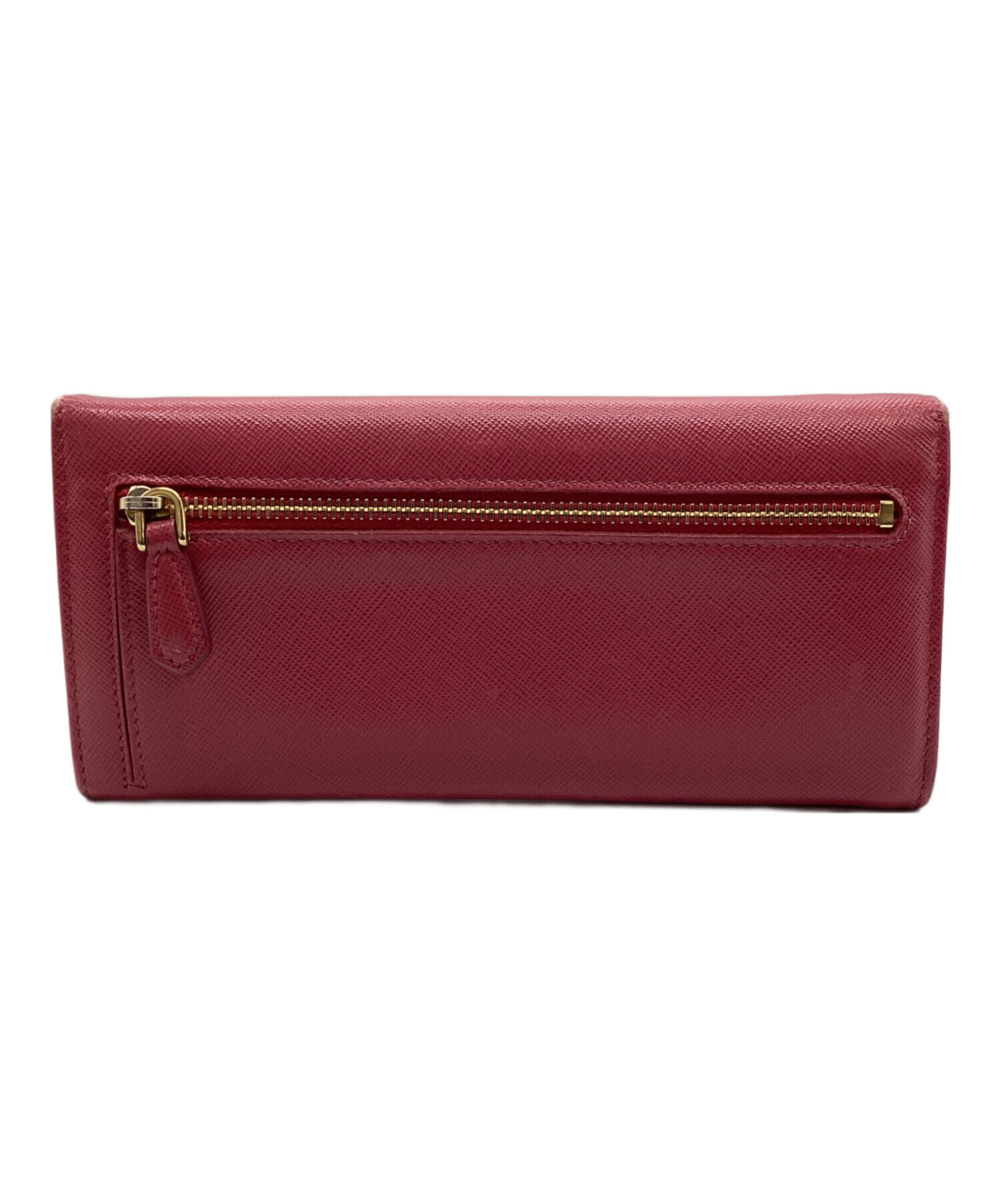 良品✨プラダ サフィアーノ 長財布 メタルバー ゴールド ベビーピンク