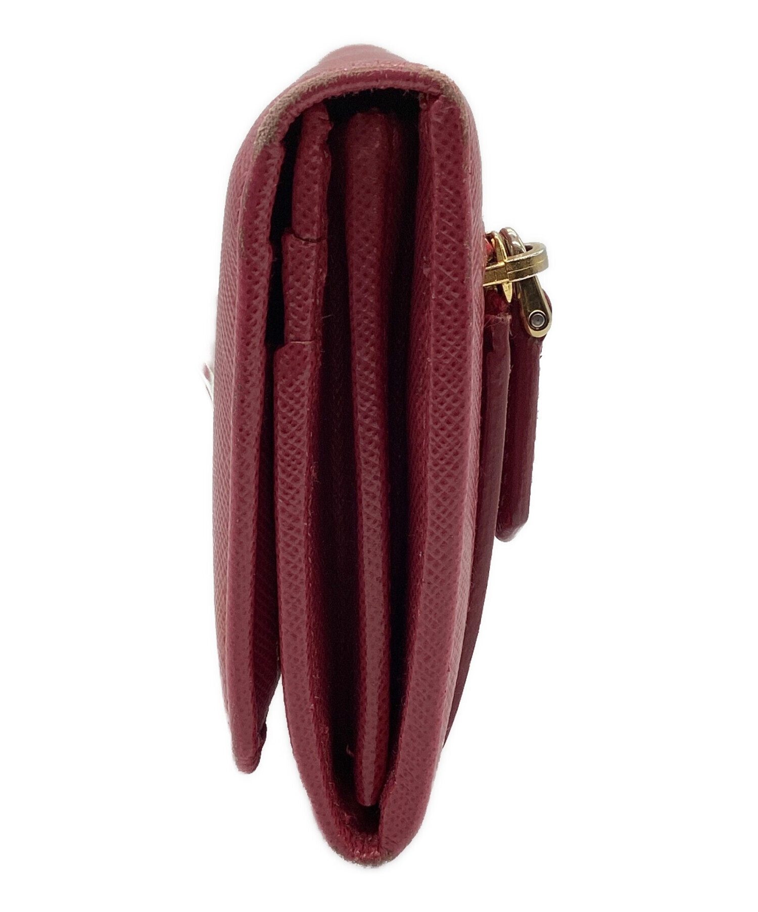 中古・古着通販】PRADA (プラダ) 長財布 サフィアーノ ショッキング