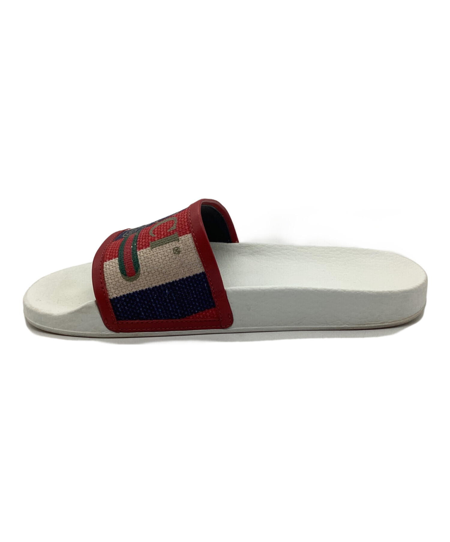 グッチ　GUCCI サンダル　サイズ6 カーキ 中古・古着通販】GUCCI (グッチ) サンダル マルチカラー サイズ:SIZE