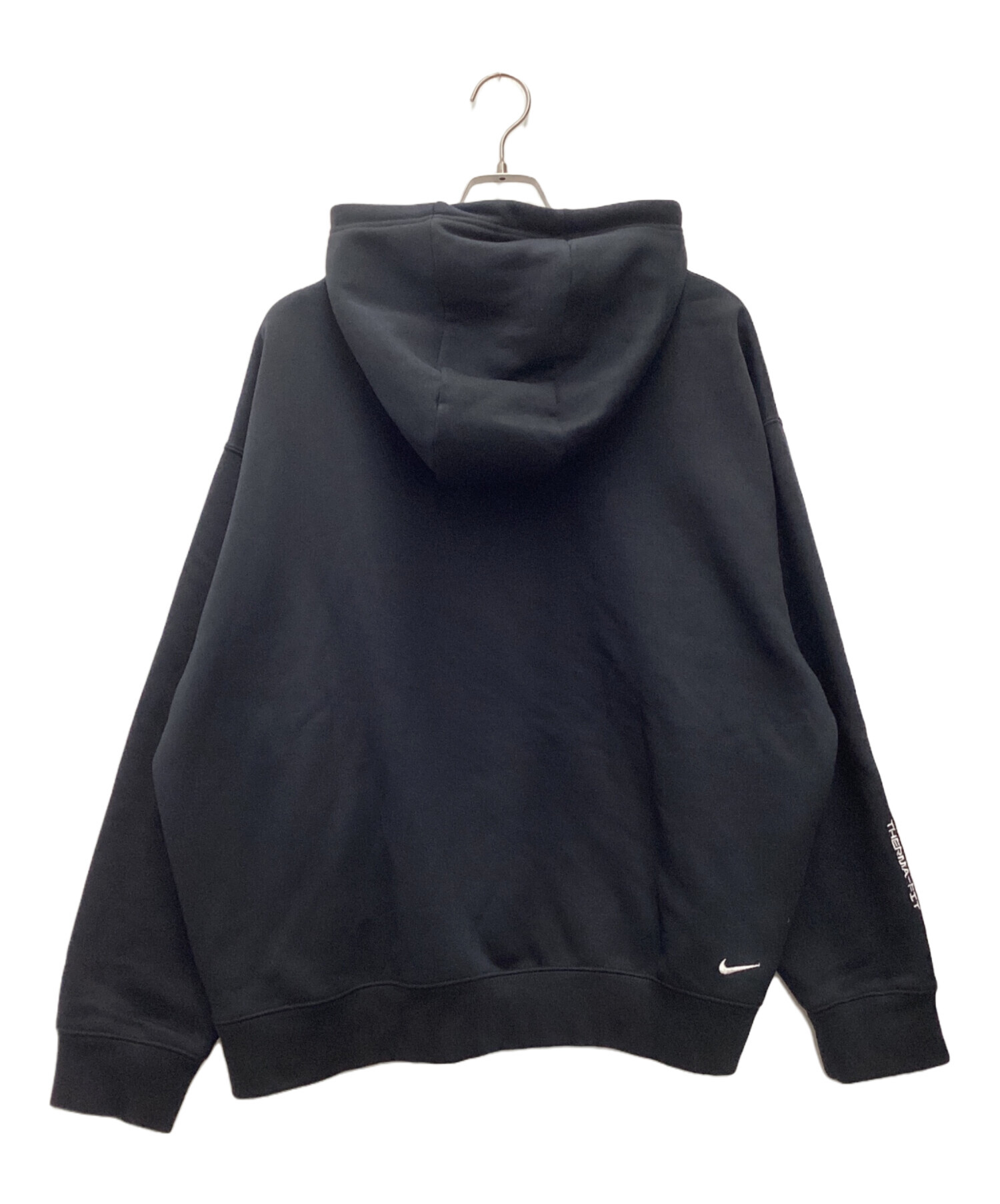 中古・古着通販】NIKE (ナイキ) プルオーバーパーカー ブラック サイズ 
