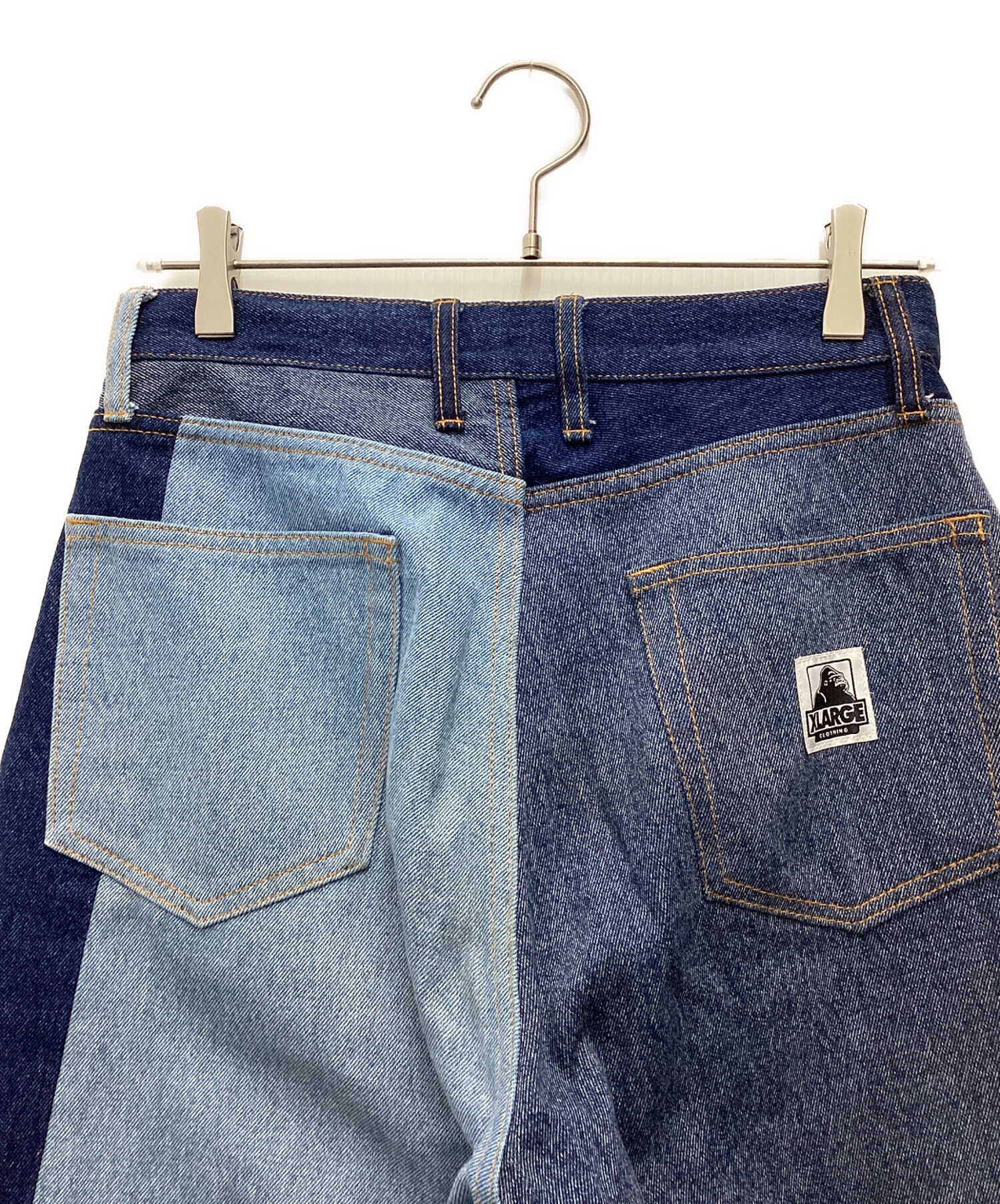 中古・古着通販】X-LARGE (エクストララージ) パッチワークデニム