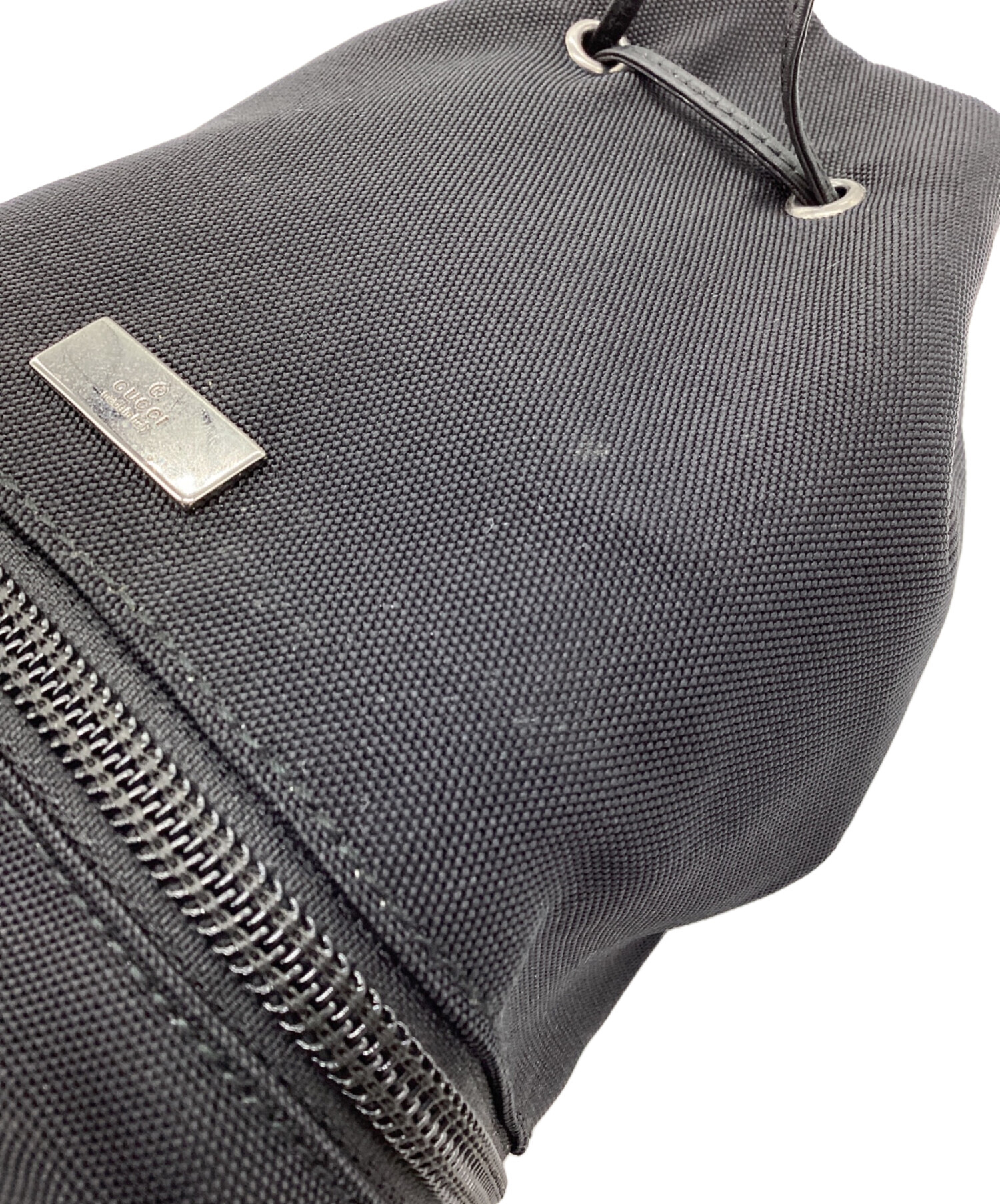 中古・古着通販】GUCCI (グッチ) 巾着バック GG ブラック｜ブランド