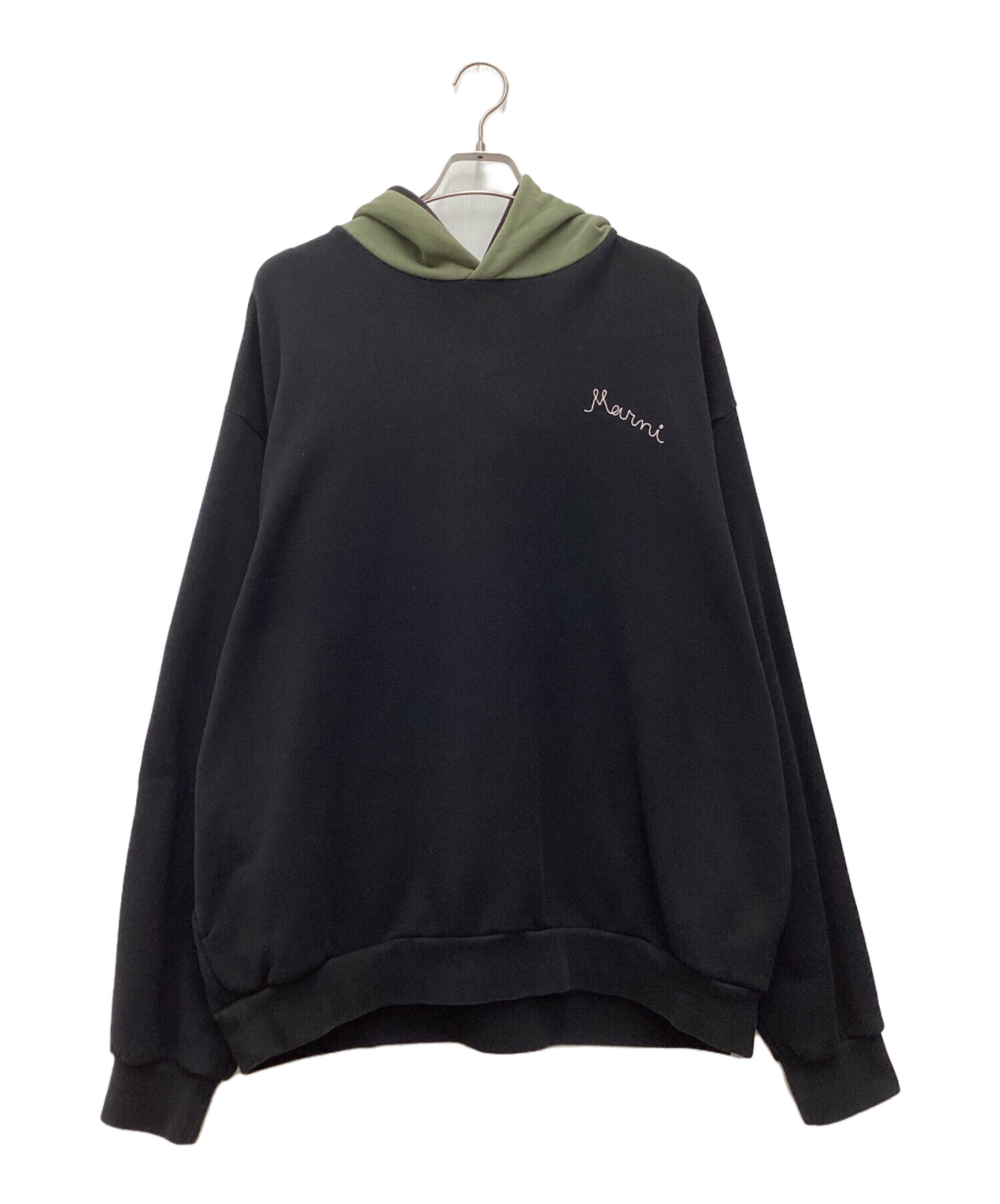 MARNI ブラック パーカー　中古　マルニスウェット　ブラック 中古・古着通販】MARNI (マルニ) プルオーバーパーカー グリーン