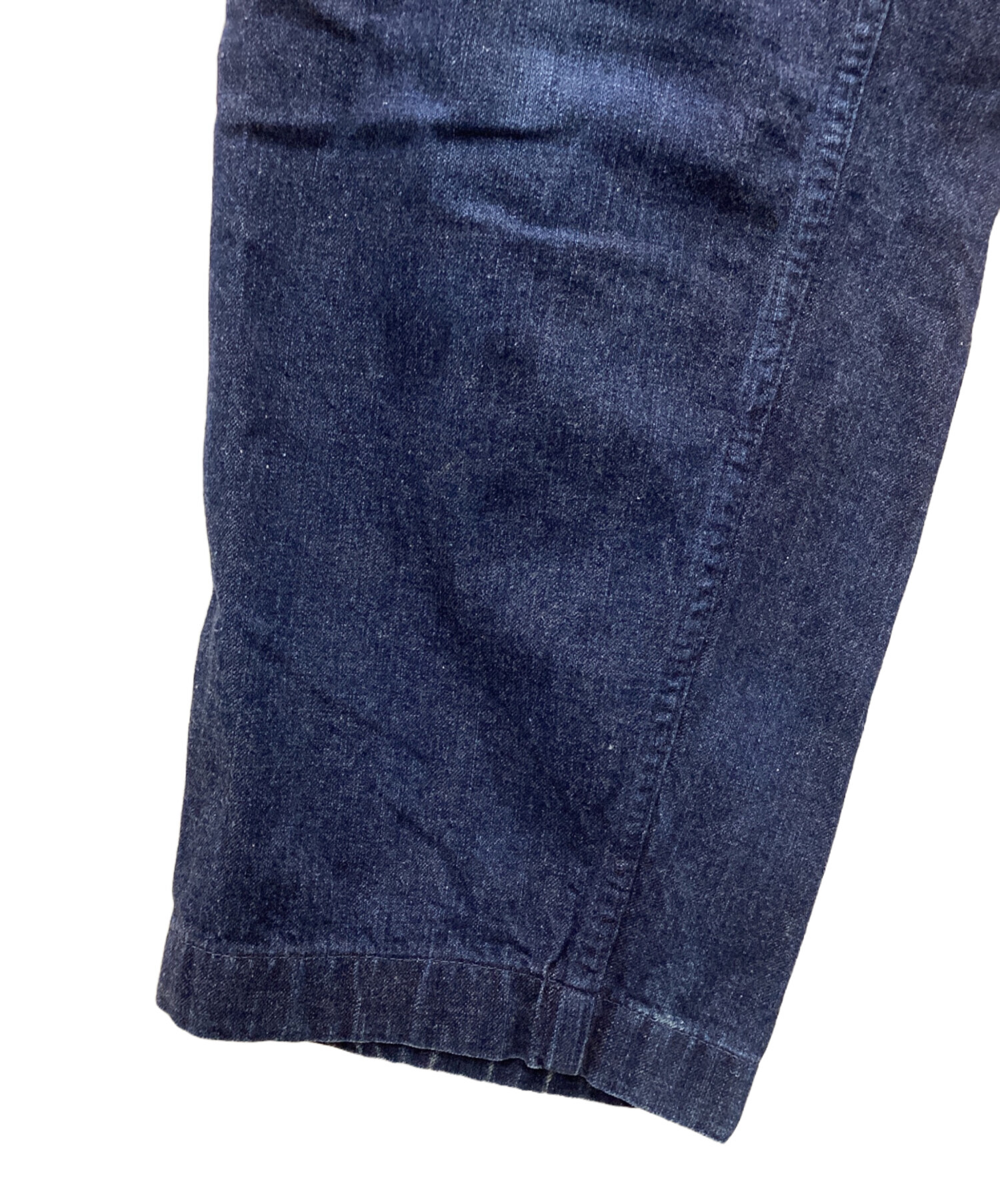 中古・古着通販】COMOLI (コモリ) ベルテッドデニムパンツ ブルー