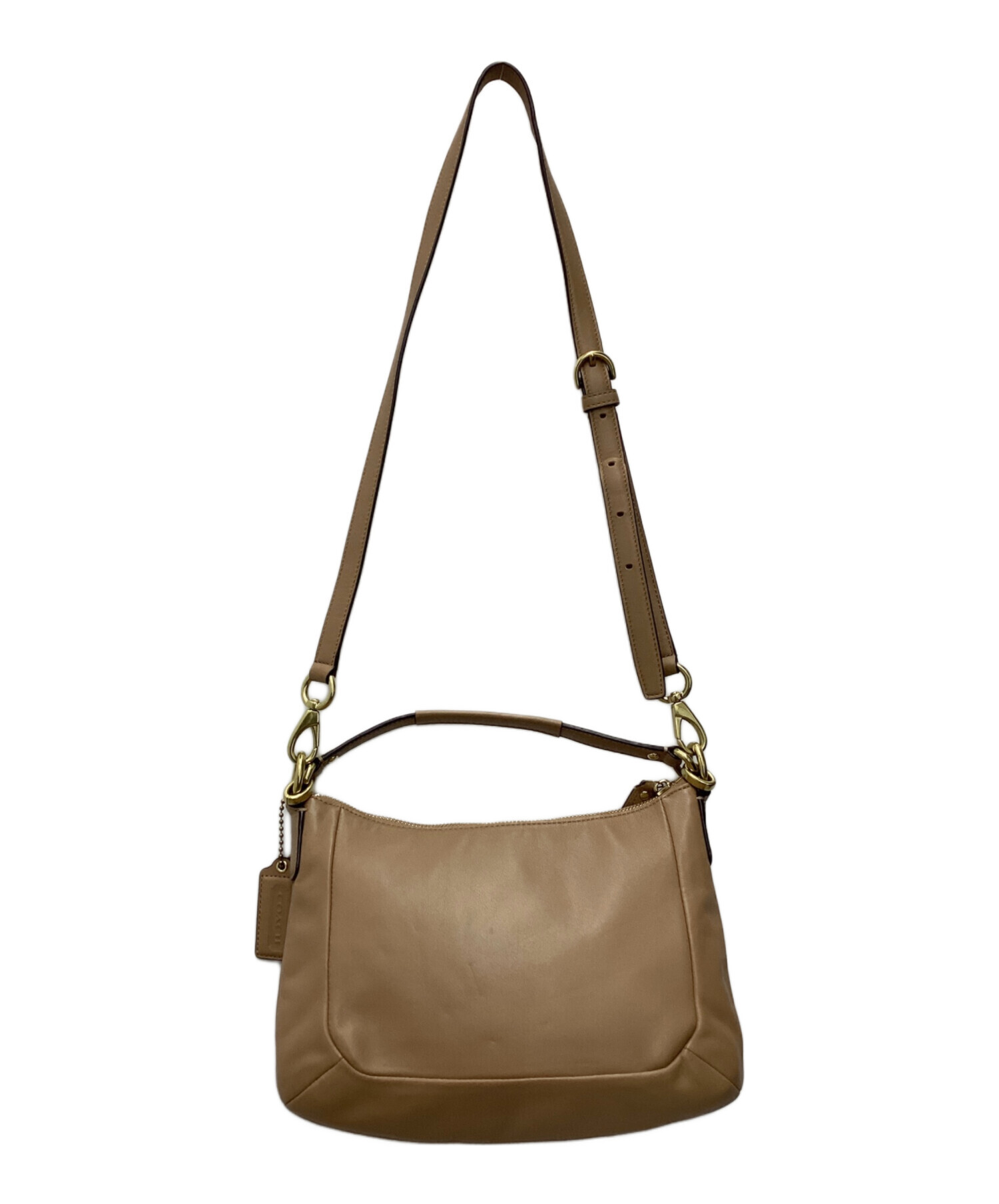 中古・古着通販】COACH (コーチ) レザーショルダーバッグ 中古・古着通販】COACH (コーチ) レザーショルダーバッグ