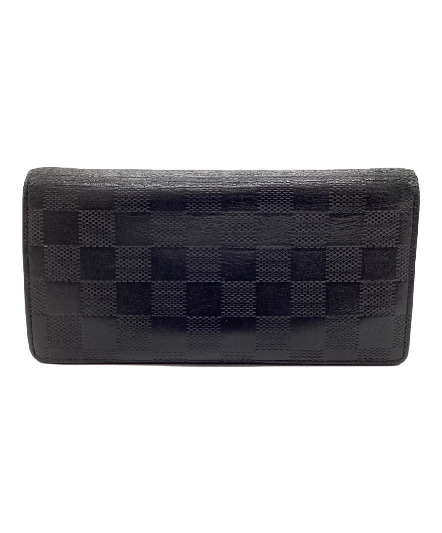 中古Louis Vuitton 長財布 ブラック 中古・古着通販】LOUIS VUITTON (ルイ ヴィトン) 長財布