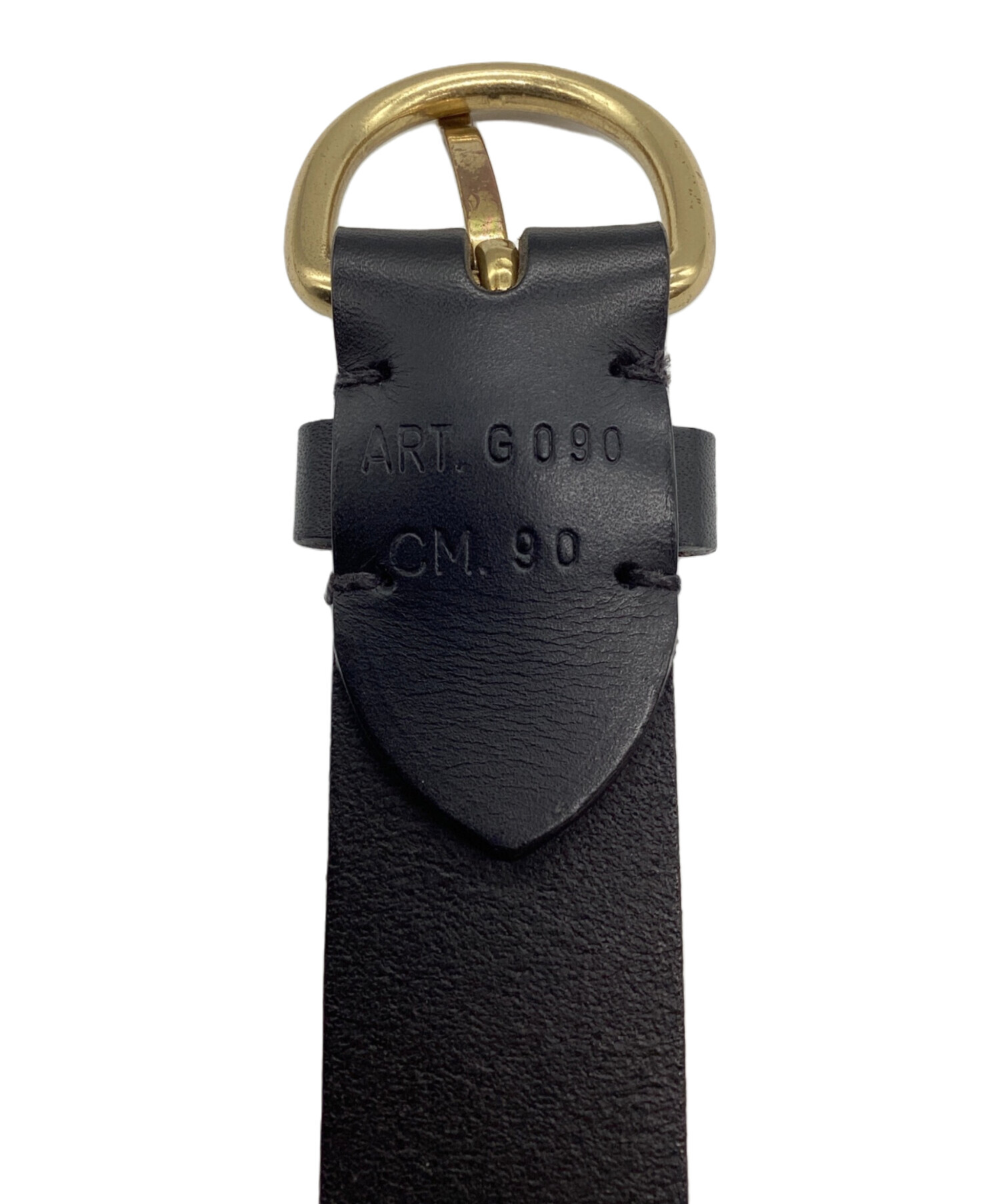 中古・古着通販】IL BISONTE (イル ビゾンテ) レザーベルト ブラック