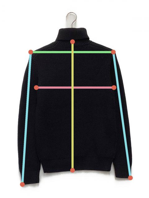 中古・古着通販】theory (セオリー) タートルネックニット ブラック