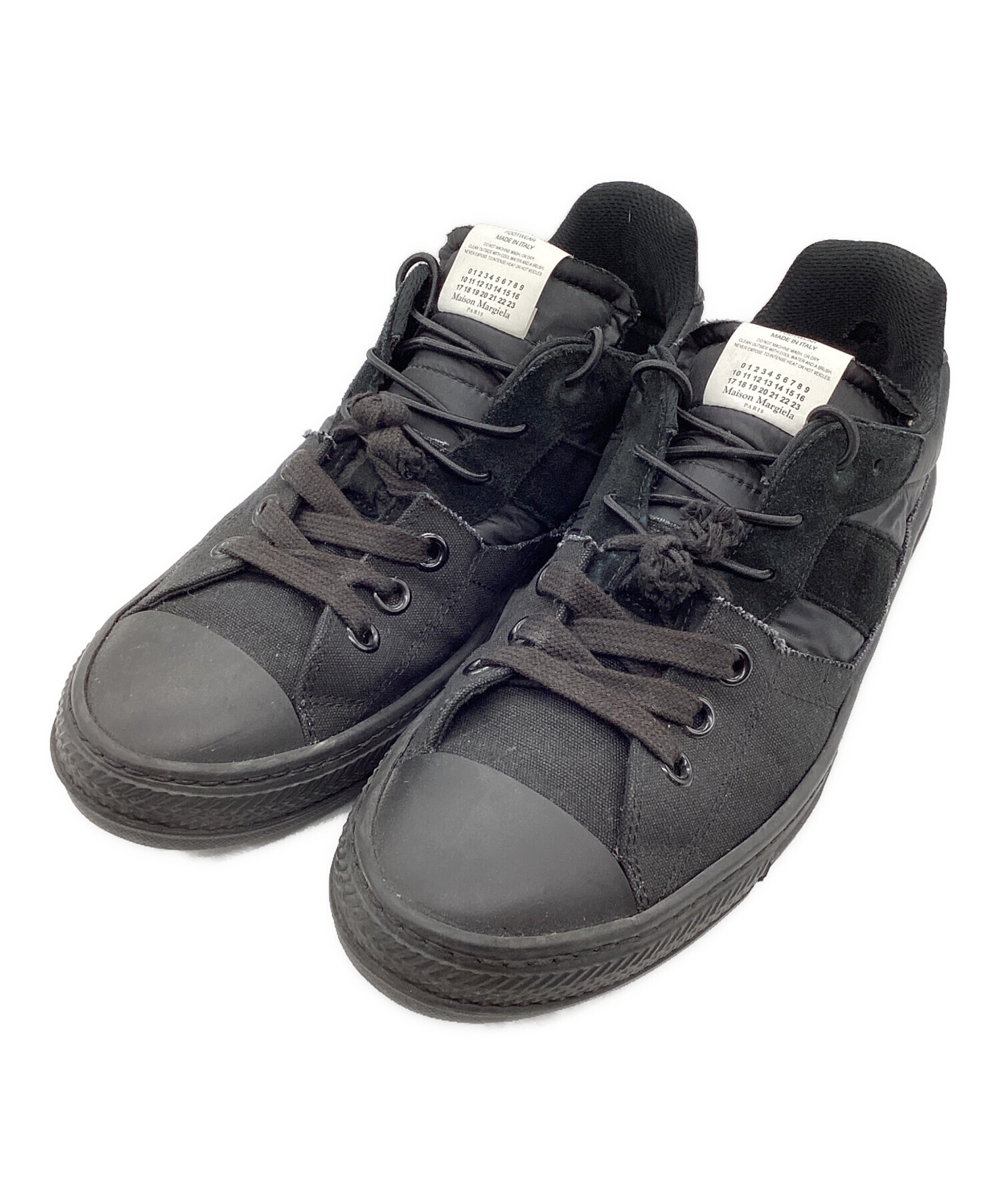 Maison Margiela マルジェラ ローカットスニーカー ブラック 中古・古着通販】Maison Margiela (メゾンマルジェラ) ローカット